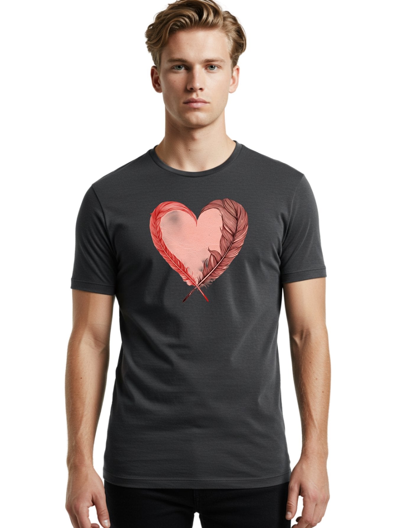 Feather-Heart Men'S Graphic Tee, 100% Cotton, Comfortable Casual Summer Wear, Machine Washable, Vintage Camera, Old Camera, Antique Camera, Black Camera, Classic Photography, Photography Equipment, Nostalgic Device, Film Camera, Camera Art Bai810 25
