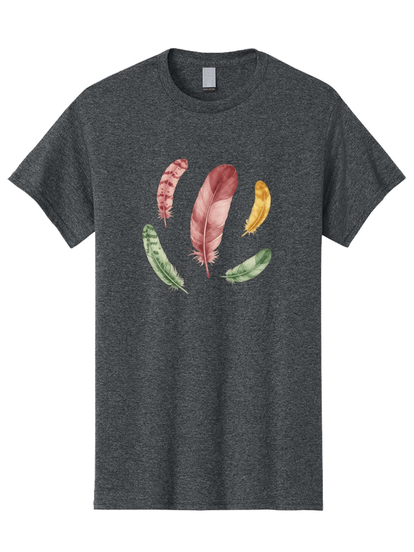 Feathers-12 Men'S Graphic Tee, 100% Cotton, Comfortable Casual Summer Wear, Machine Washable, Vintage Camera, Old Camera, Antique Camera, Black Camera, Classic Photography, Photography Equipment, Nostalgic Device, Film Camera, Camera Art Bai815 15