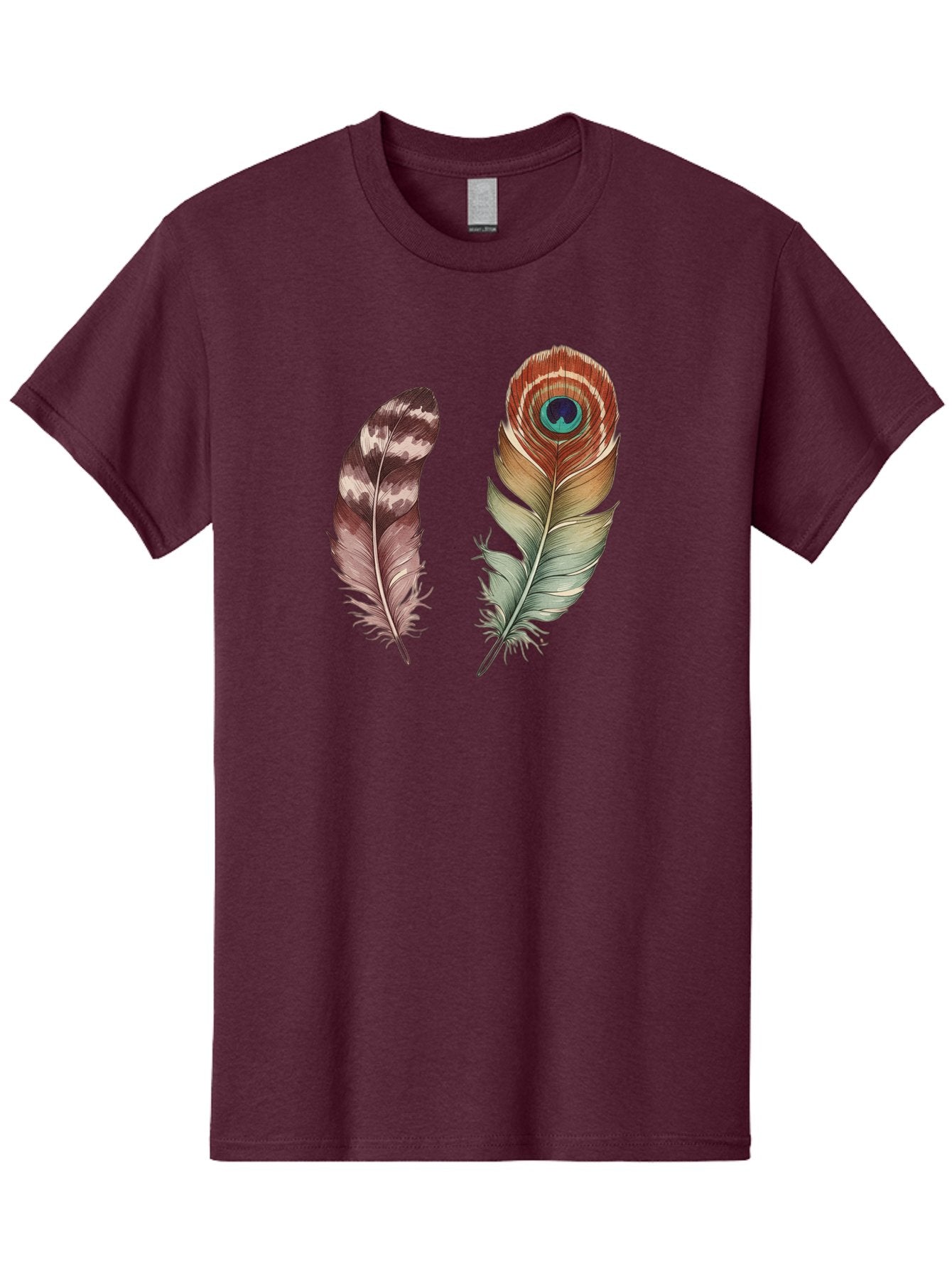 Feathers-13 Men'S Graphic Tee, 100% Cotton, Comfortable Casual Summer Wear, Machine Washable, Vintage Camera, Old Camera, Antique Camera, Black Camera, Classic Photography, Photography Equipment, Nostalgic Device, Film Camera, Camera Art Bai816 13