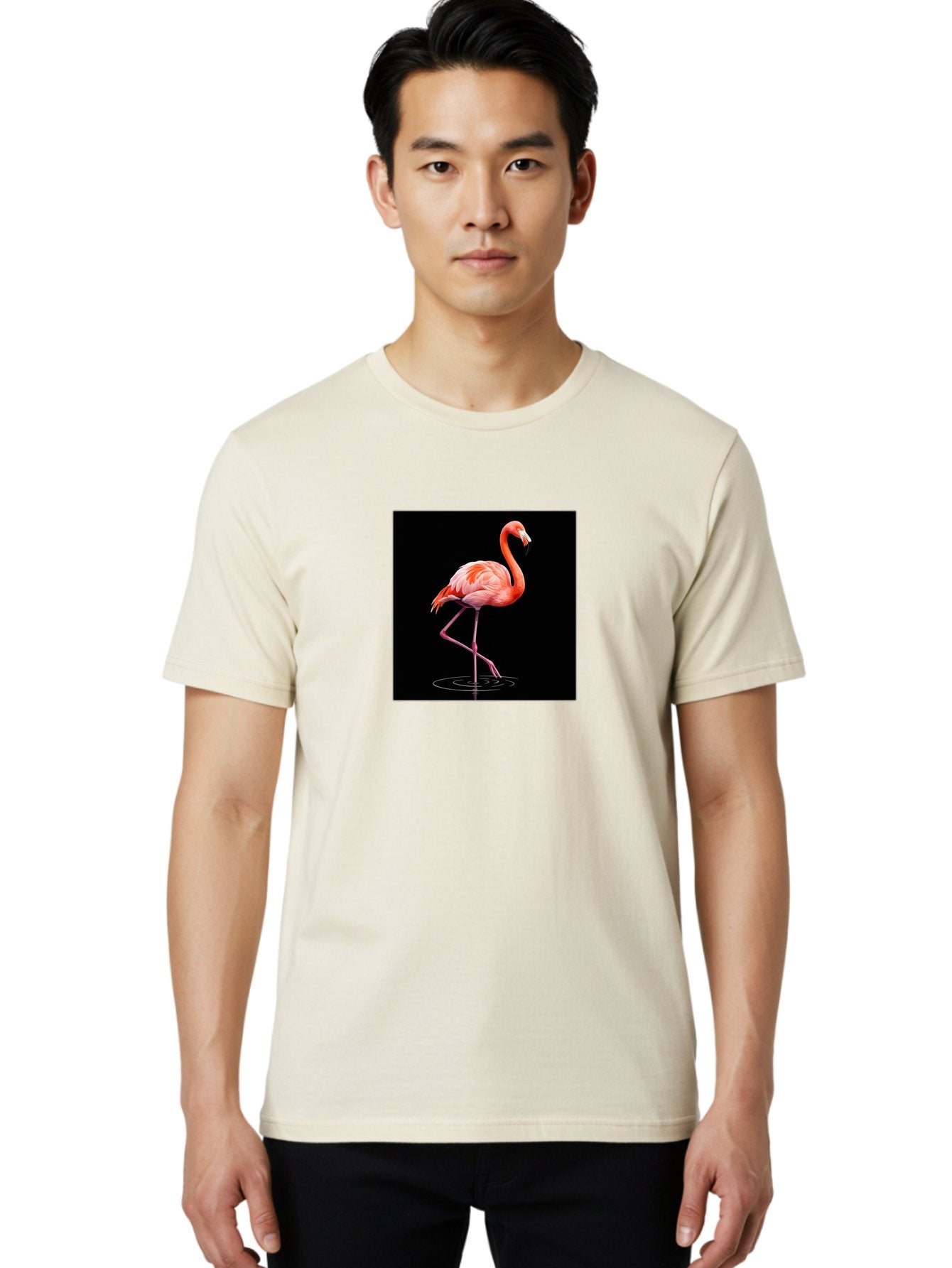 Flamingo-2 Men'S Graphic Tee, 100% Cotton, Comfortable Casual Summer Wear, Machine Washable, Vintage Camera, Old Camera, Antique Camera, Black Camera, Classic Photography, Photography Equipment, Nostalgic Device, Film Camera, Camera Art Bai833 19