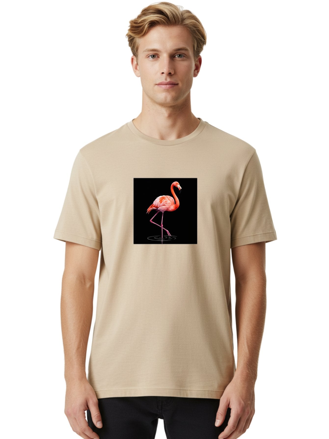Flamingo-2 Men'S Graphic Tee, 100% Cotton, Comfortable Casual Summer Wear, Machine Washable, Vintage Camera, Old Camera, Antique Camera, Black Camera, Classic Photography, Photography Equipment, Nostalgic Device, Film Camera, Camera Art Bai833 20