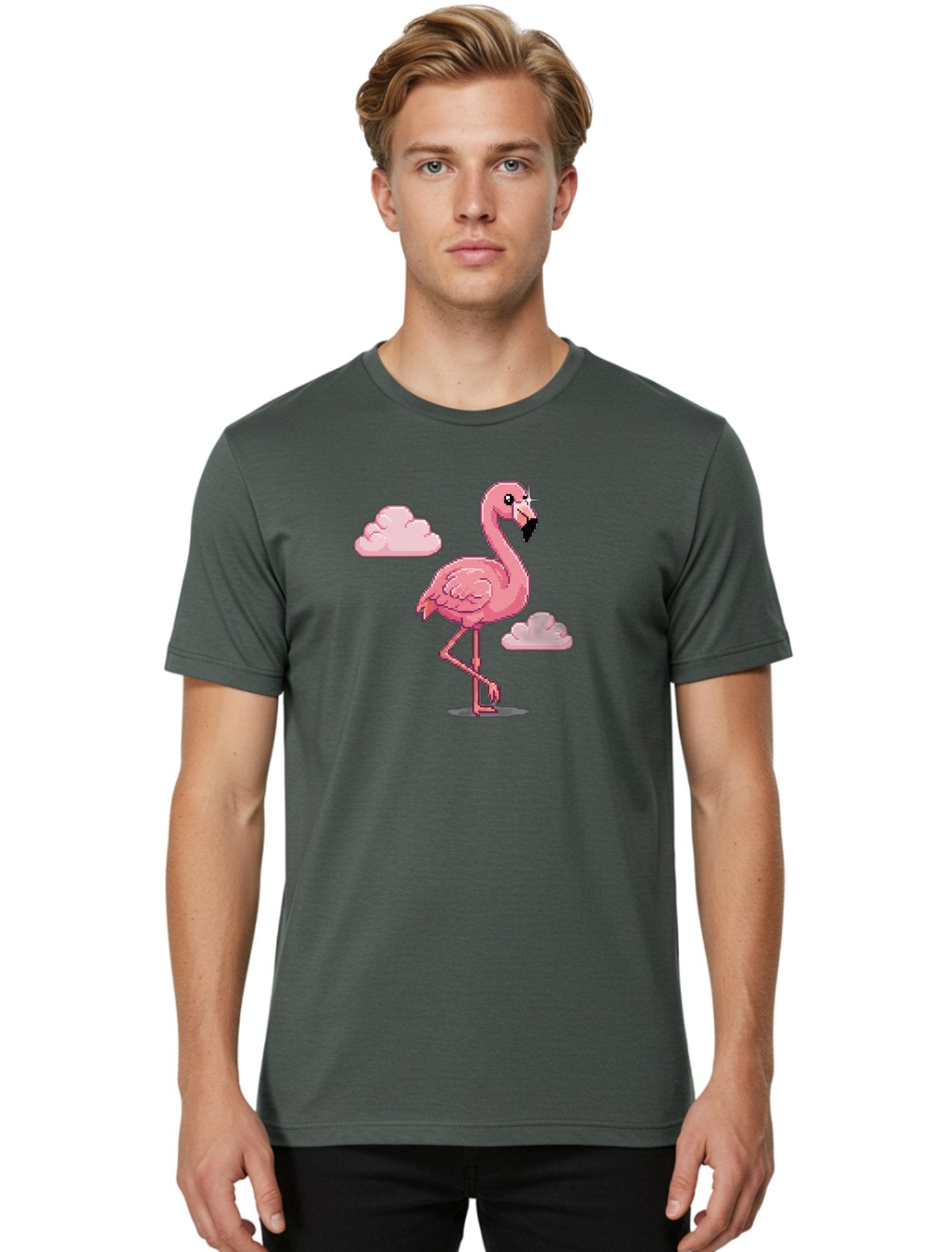 Flamingo-5 Men'S Graphic Tee, 100% Cotton, Comfortable Casual Summer Wear, Machine Washable, Vintage Camera, Old Camera, Antique Camera, Black Camera, Classic Photography, Photography Equipment, Nostalgic Device, Film Camera, Camera Art Bai836 26