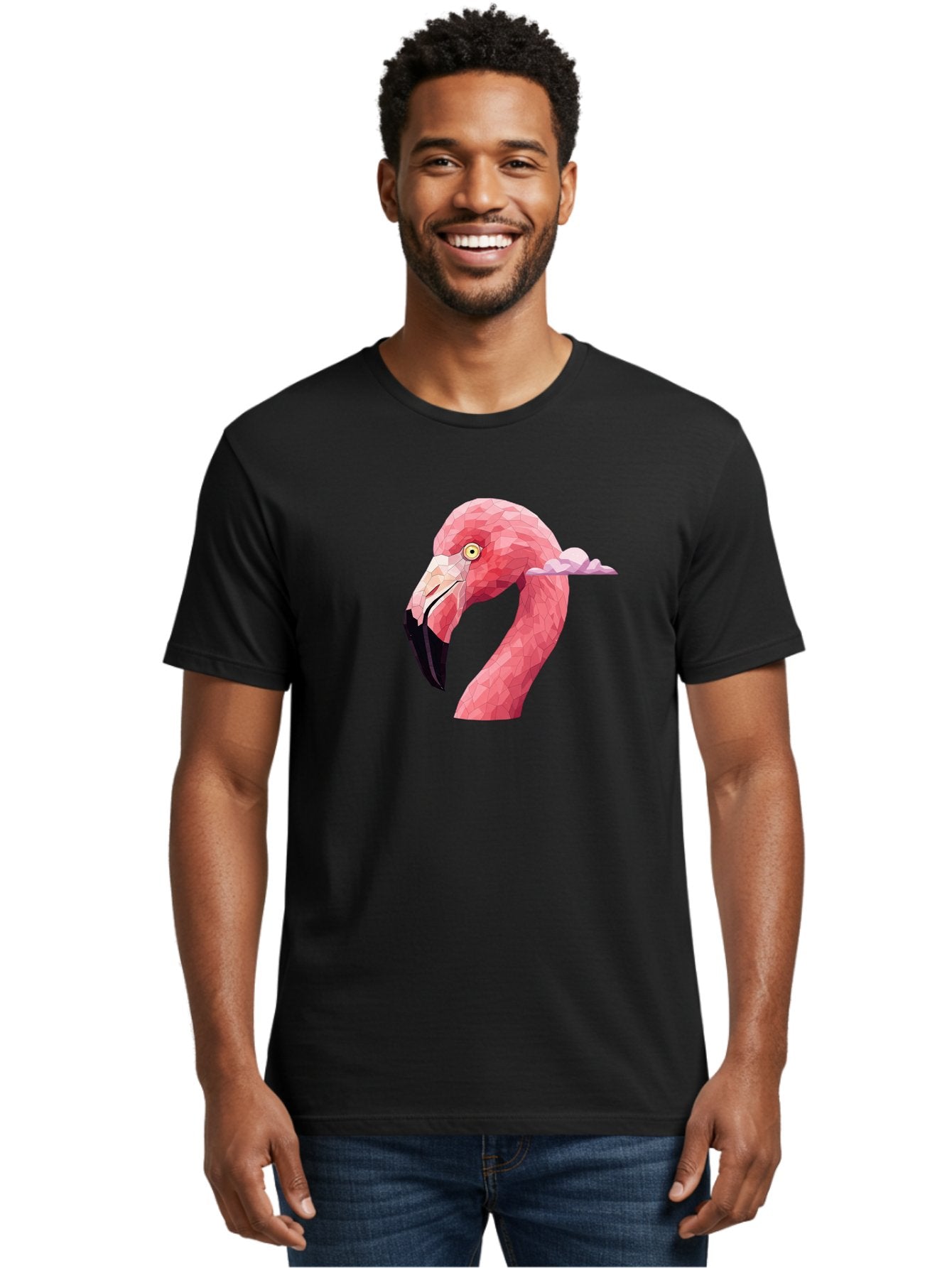Flamingo-Head Men'S Graphic Tee, 100% Cotton, Comfortable Casual Summer Wear, Machine Washable, Vintage Camera, Old Camera, Antique Camera, Black Camera, Classic Photography, Photography Equipment, Nostalgic Device, Film Camera, Camera Art Bai842 24