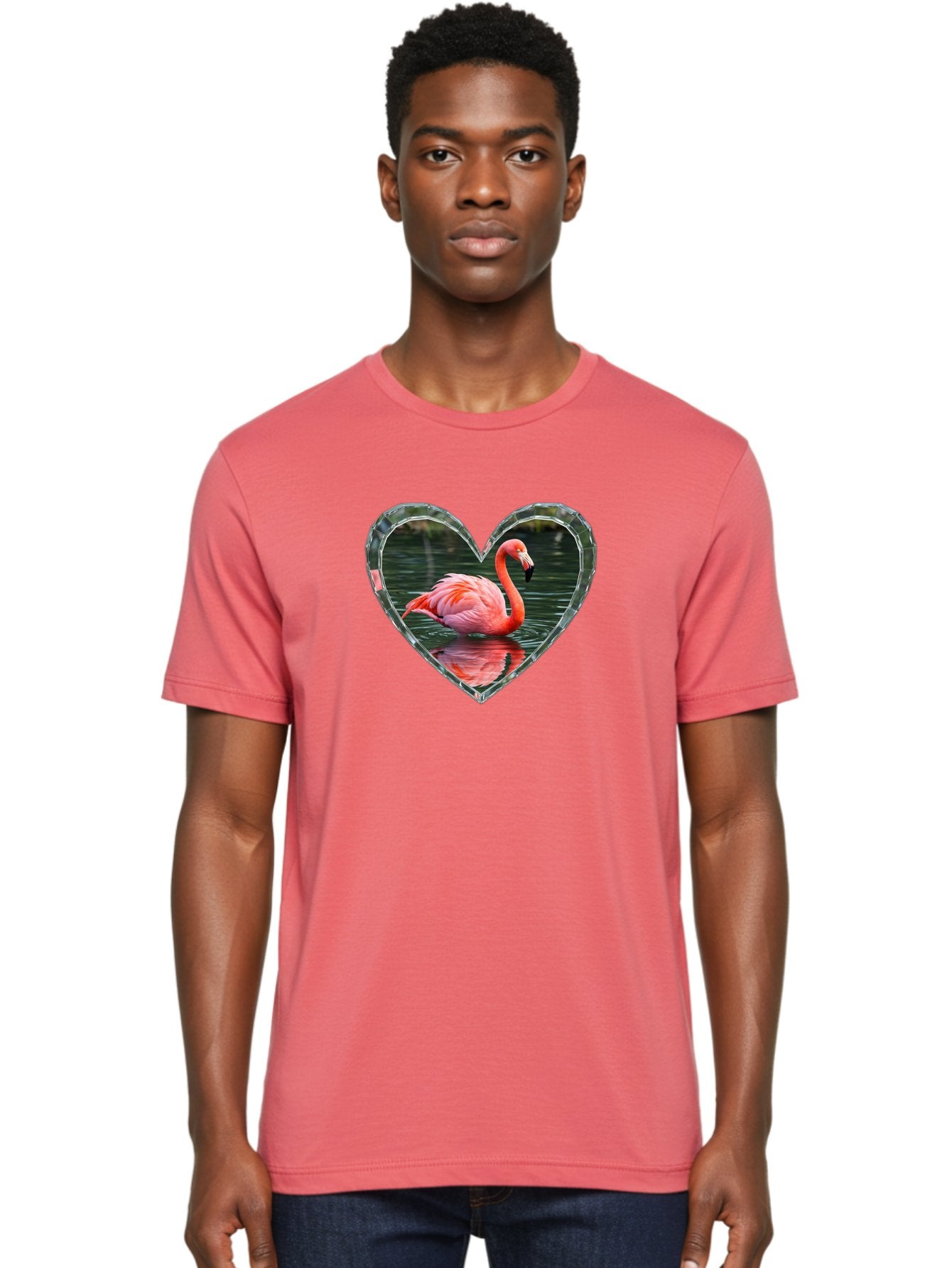 Flamingo-Heart Men'S Graphic Tee, 100% Cotton, Comfortable Casual Summer Wear, Machine Washable, Vintage Camera, Old Camera, Antique Camera, Black Camera, Classic Photography, Photography Equipment, Nostalgic Device, Film Camera, Camera Art Bai843 27