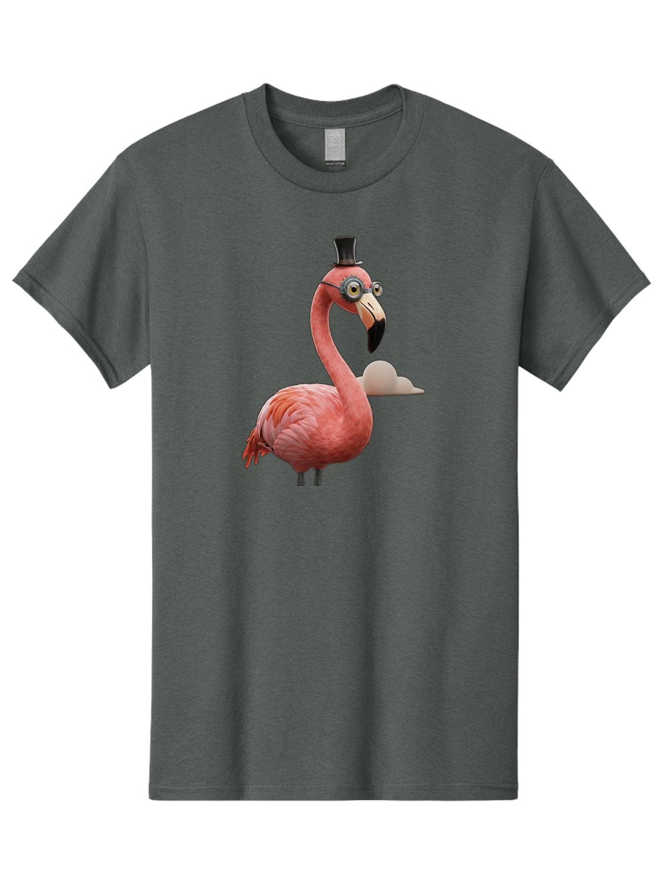 Flamingo-In-Top-Hat Men'S Graphic Tee, 100% Cotton, Comfortable Casual Summer Wear, Machine Washable, Vintage Camera, Old Camera, Antique Camera, Black Camera, Classic Photography, Photography Equipment, Nostalgic Device, Film Camera, Bai844 11