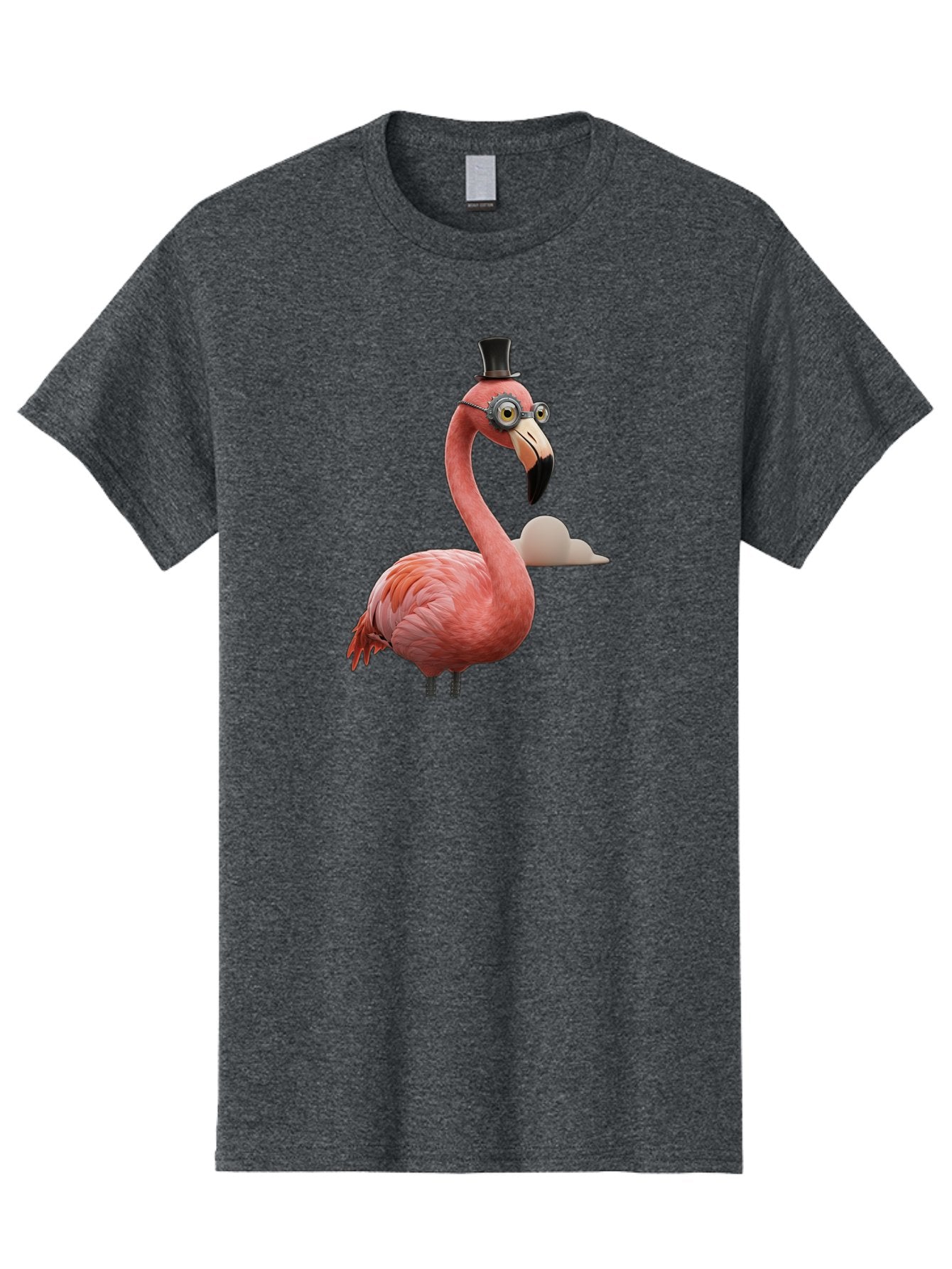 Flamingo-In-Top-Hat Men'S Graphic Tee, 100% Cotton, Comfortable Casual Summer Wear, Machine Washable, Vintage Camera, Old Camera, Antique Camera, Black Camera, Classic Photography, Photography Equipment, Nostalgic Device, Film Camera, Bai844 6