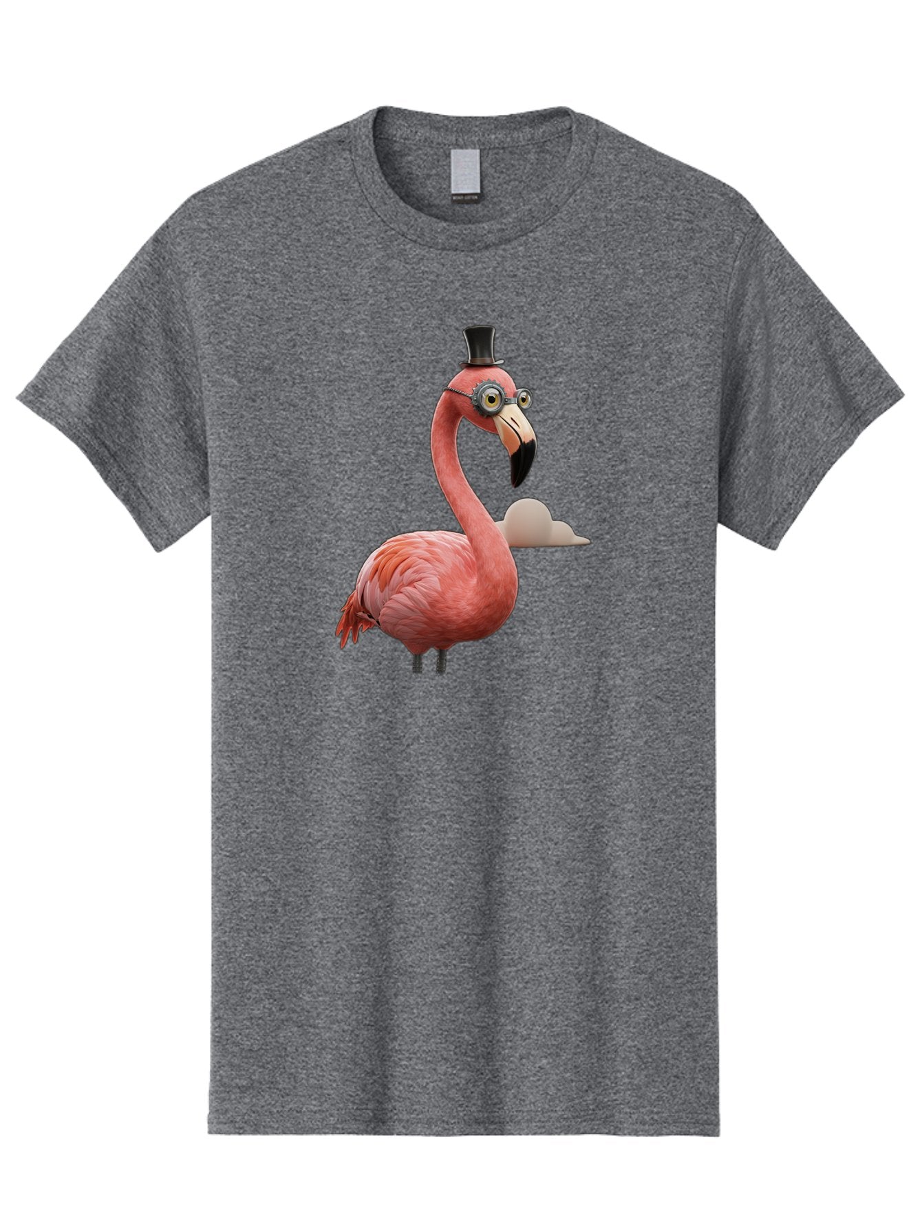 Flamingo-In-Top-Hat Men'S Graphic Tee, 100% Cotton, Comfortable Casual Summer Wear, Machine Washable, Vintage Camera, Old Camera, Antique Camera, Black Camera, Classic Photography, Photography Equipment, Nostalgic Device, Film Camera, Bai844 15