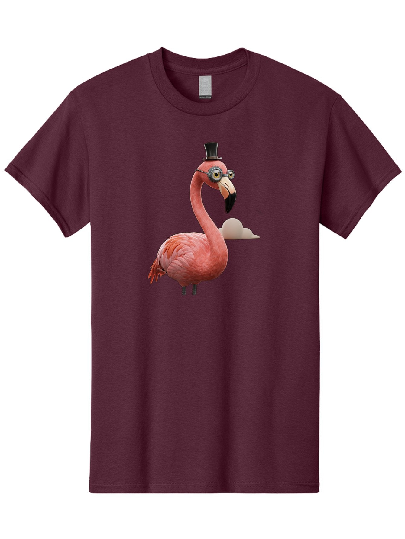 Flamingo-In-Top-Hat Men'S Graphic Tee, 100% Cotton, Comfortable Casual Summer Wear, Machine Washable, Vintage Camera, Old Camera, Antique Camera, Black Camera, Classic Photography, Photography Equipment, Nostalgic Device, Film Camera, Bai844 9