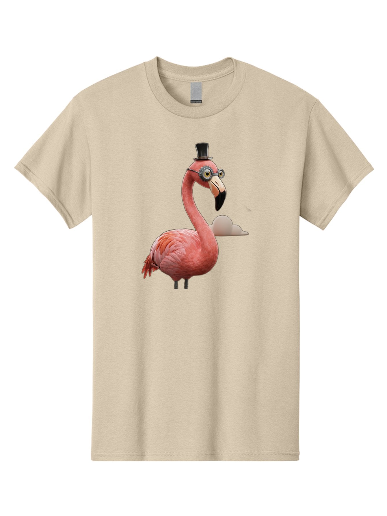 Flamingo-In-Top-Hat Men'S Graphic Tee, 100% Cotton, Comfortable Casual Summer Wear, Machine Washable, Vintage Camera, Old Camera, Antique Camera, Black Camera, Classic Photography, Photography Equipment, Nostalgic Device, Film Camera, Bai844 5