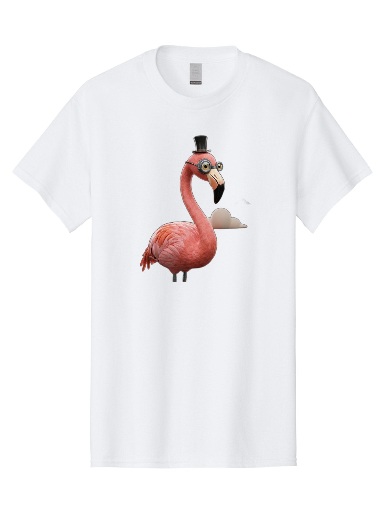 Flamingo-In-Top-Hat Men'S Graphic Tee, 100% Cotton, Comfortable Casual Summer Wear, Machine Washable, Vintage Camera, Old Camera, Antique Camera, Black Camera, Classic Photography, Photography Equipment, Nostalgic Device, Film Camera, Bai844 10