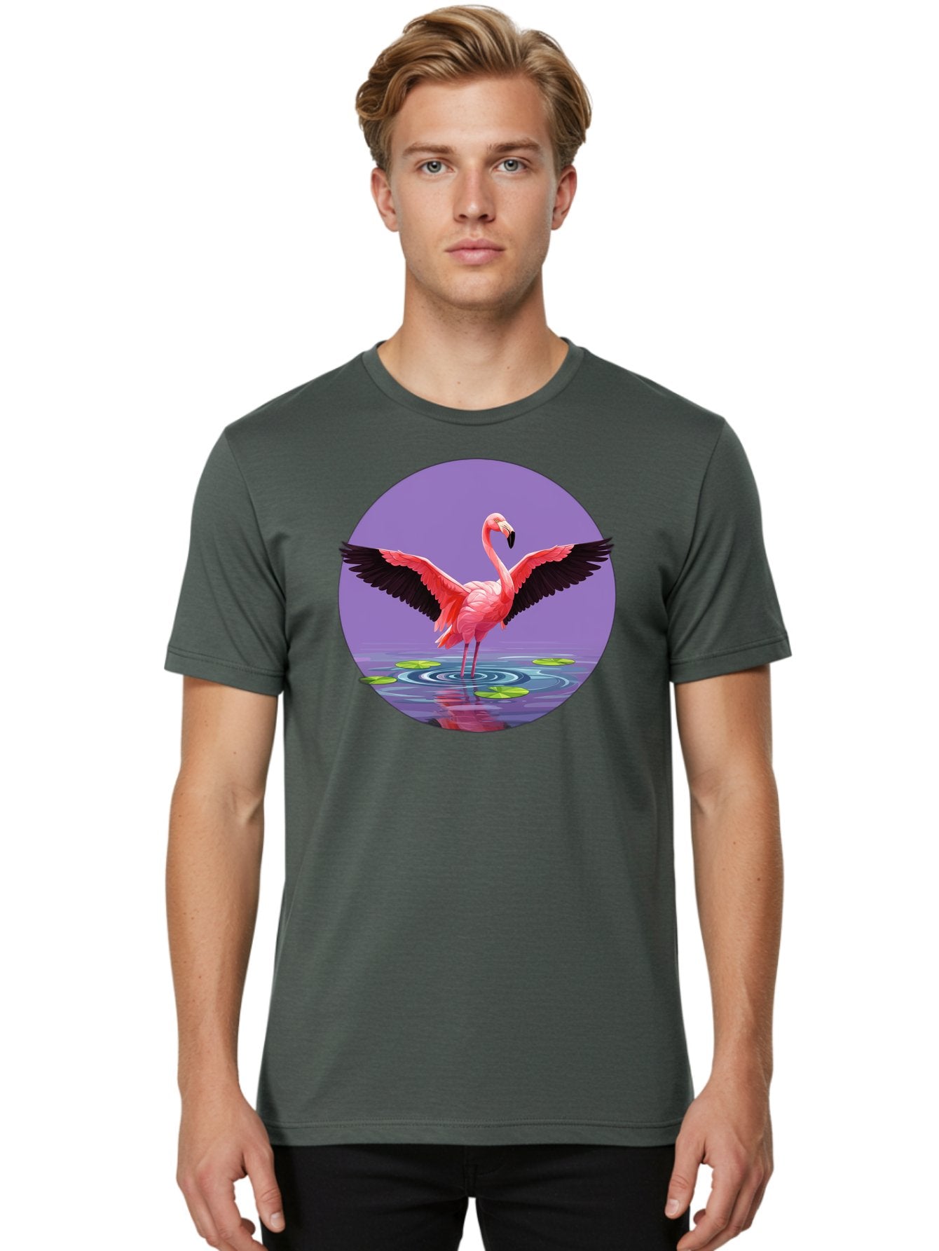 Flamingo-In-Water Men'S Graphic Tee, 100% Cotton, Comfortable Casual Summer Wear, Machine Washable, Vintage Camera, Old Camera, Antique Camera, Black Camera, Classic Photography, Photography Equipment, Nostalgic Device, Film Camera, Camera Art Bai845 19