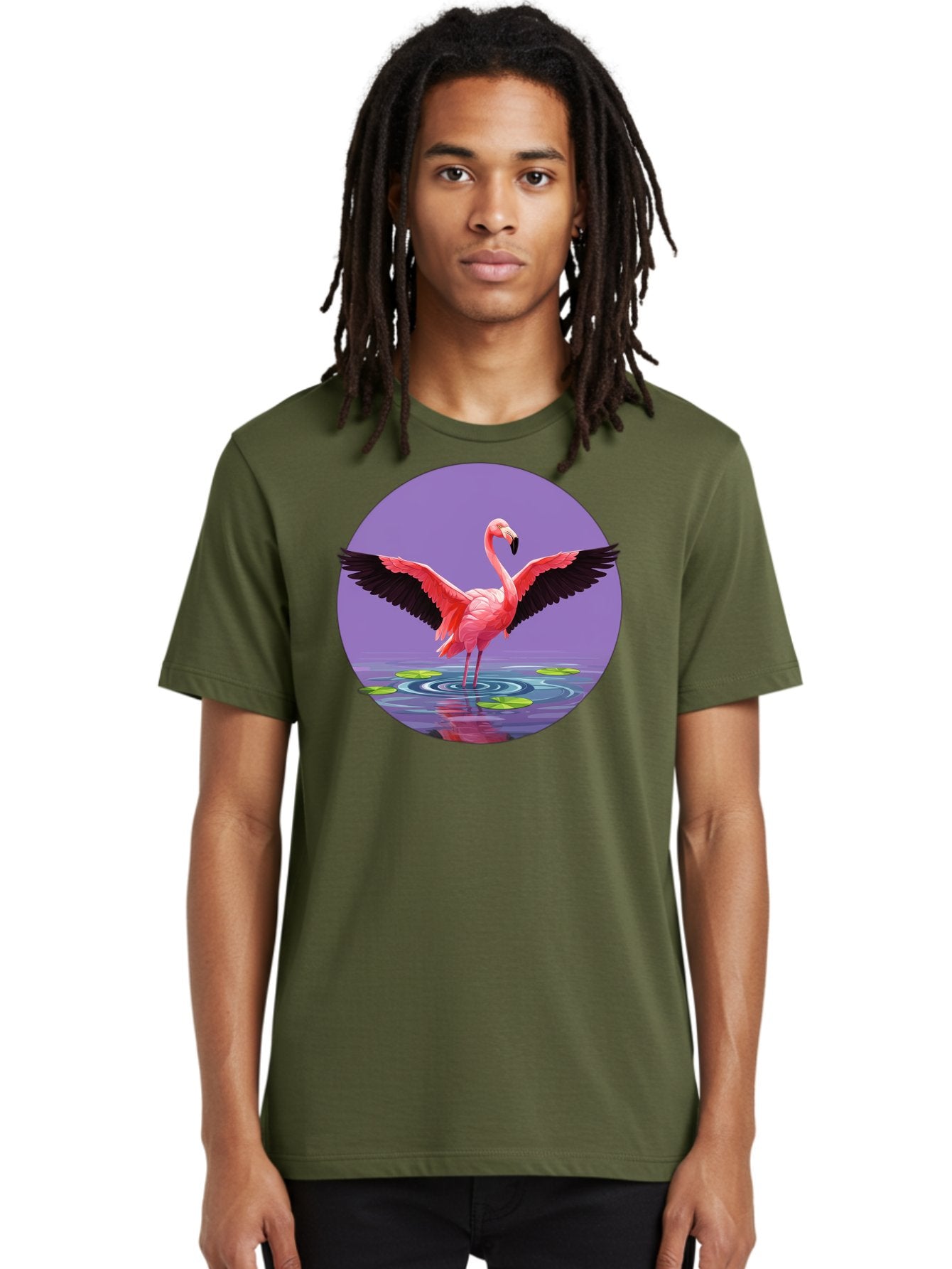 Flamingo-In-Water Men'S Graphic Tee, 100% Cotton, Comfortable Casual Summer Wear, Machine Washable, Vintage Camera, Old Camera, Antique Camera, Black Camera, Classic Photography, Photography Equipment, Nostalgic Device, Film Camera, Camera Art Bai845 25