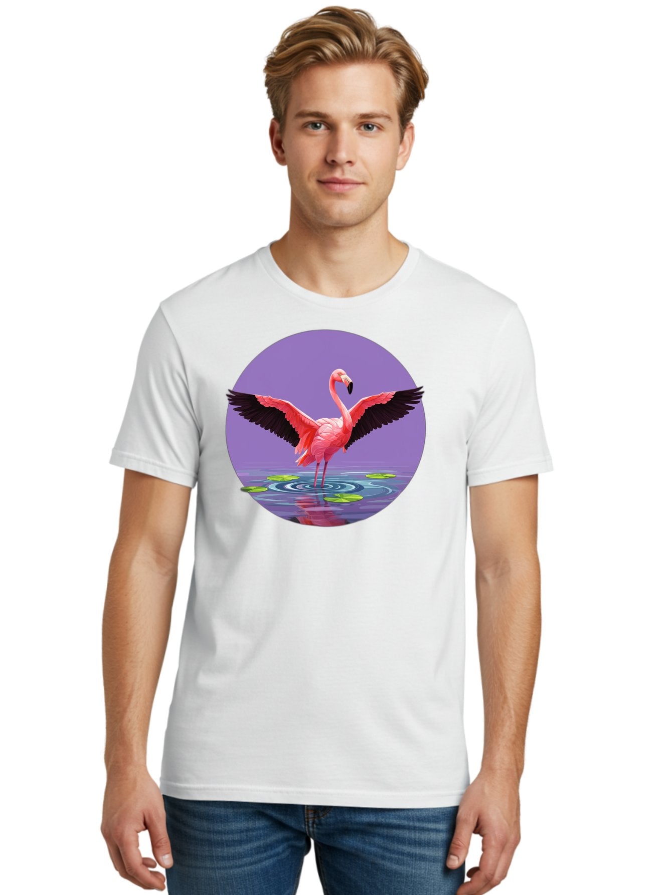 Flamingo-In-Water Men'S Graphic Tee, 100% Cotton, Comfortable Casual Summer Wear, Machine Washable, Vintage Camera, Old Camera, Antique Camera, Black Camera, Classic Photography, Photography Equipment, Nostalgic Device, Film Camera, Camera Art Bai845 23