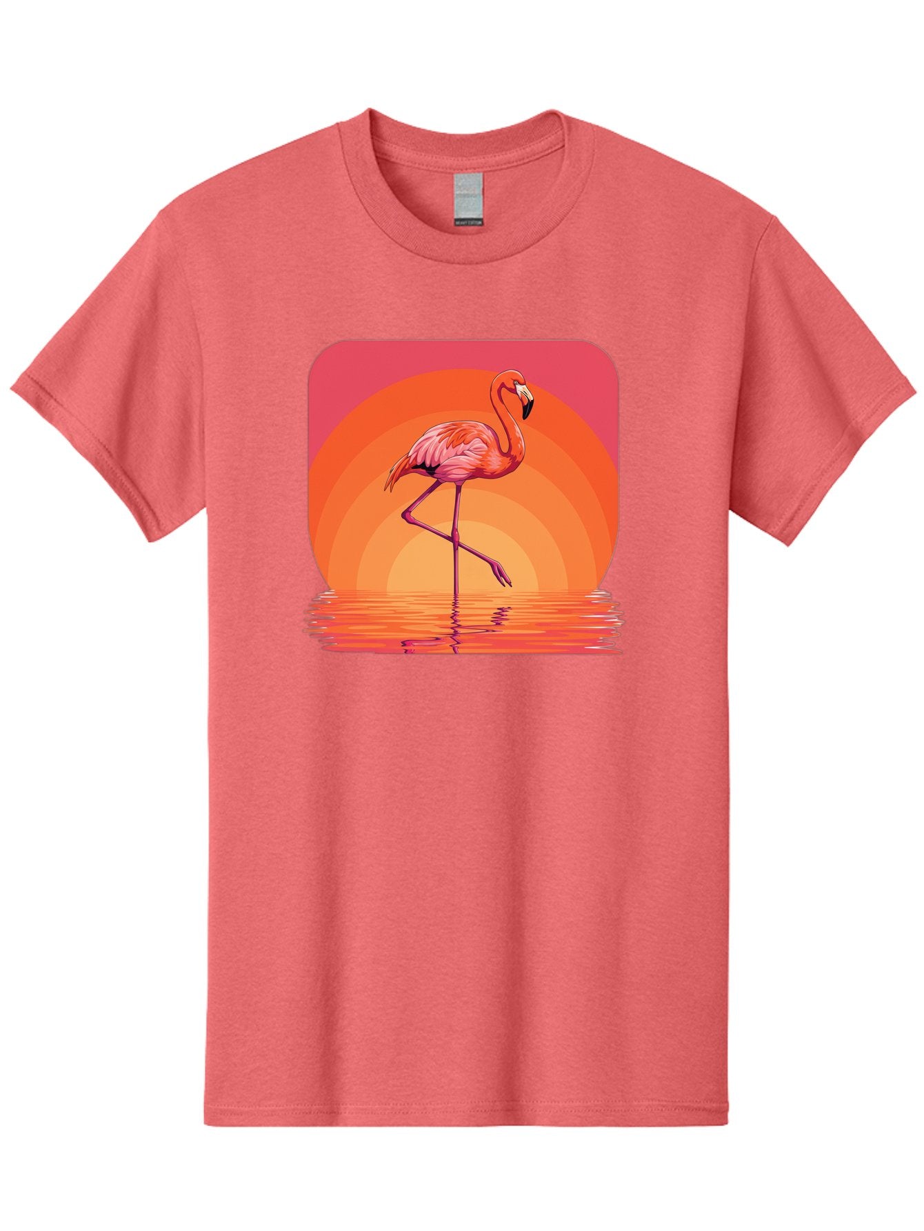 Flamingo-Retro Men'S Graphic Tee, 100% Cotton, Comfortable Casual Summer Wear, Machine Washable, Vintage Camera, Old Camera, Antique Camera, Black Camera, Classic Photography, Photography Equipment, Nostalgic Device, Film Camera, Camera Art Bai848