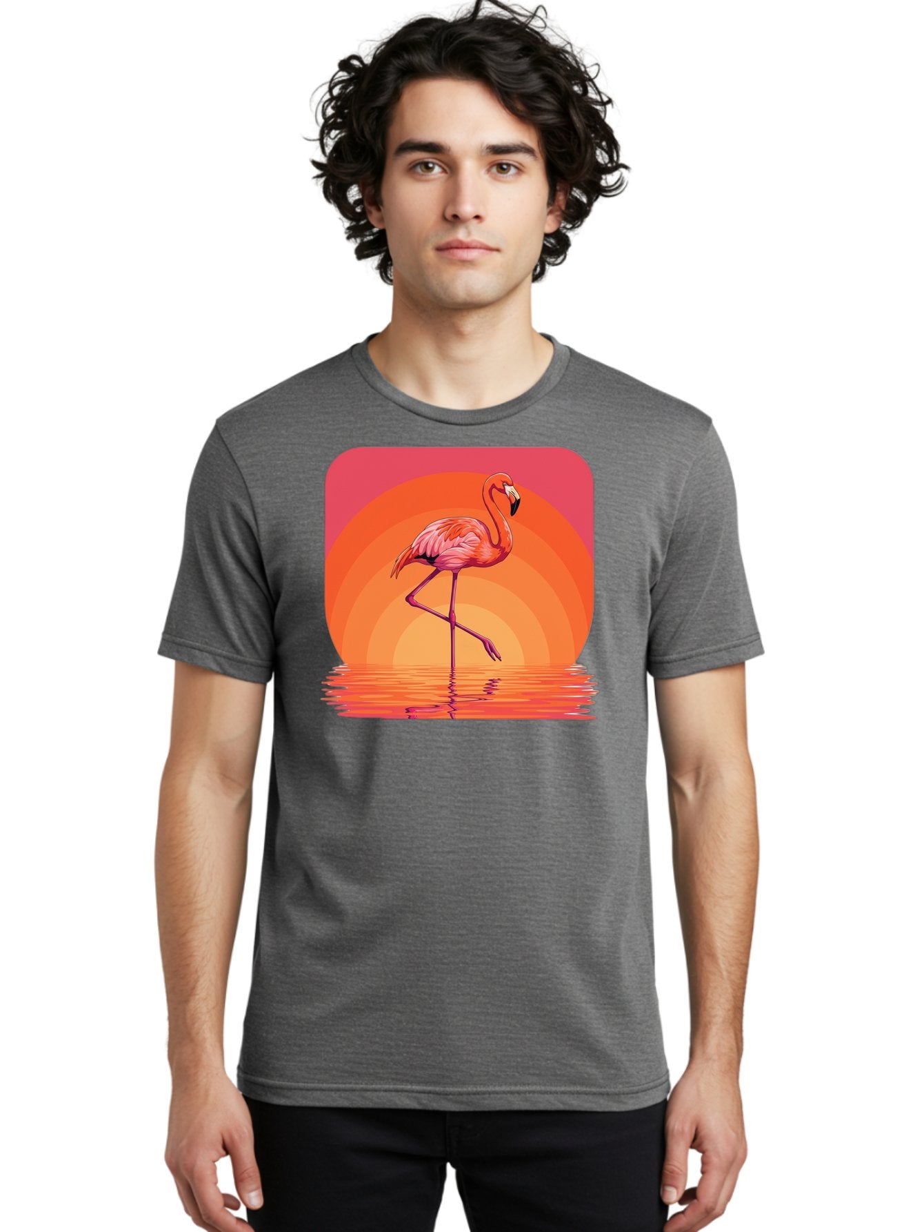 Flamingo-Retro Men'S Graphic Tee, 100% Cotton, Comfortable Casual Summer Wear, Machine Washable, Vintage Camera, Old Camera, Antique Camera, Black Camera, Classic Photography, Photography Equipment, Nostalgic Device, Film Camera, Camera Art Bai848 26