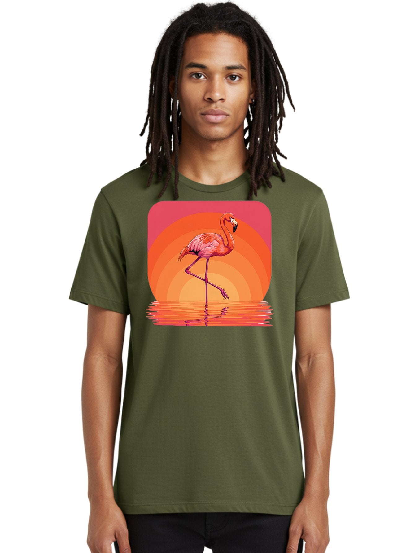 Flamingo-Retro Men'S Graphic Tee, 100% Cotton, Comfortable Casual Summer Wear, Machine Washable, Vintage Camera, Old Camera, Antique Camera, Black Camera, Classic Photography, Photography Equipment, Nostalgic Device, Film Camera, Camera Art Bai848 18