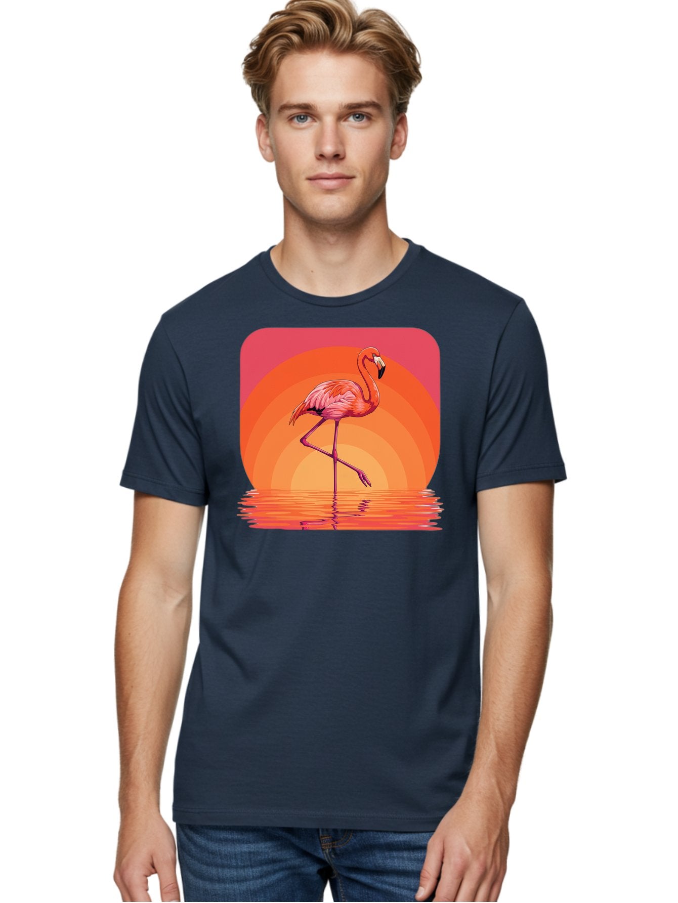 Flamingo-Retro Men'S Graphic Tee, 100% Cotton, Comfortable Casual Summer Wear, Machine Washable, Vintage Camera, Old Camera, Antique Camera, Black Camera, Classic Photography, Photography Equipment, Nostalgic Device, Film Camera, Camera Art Bai848 22