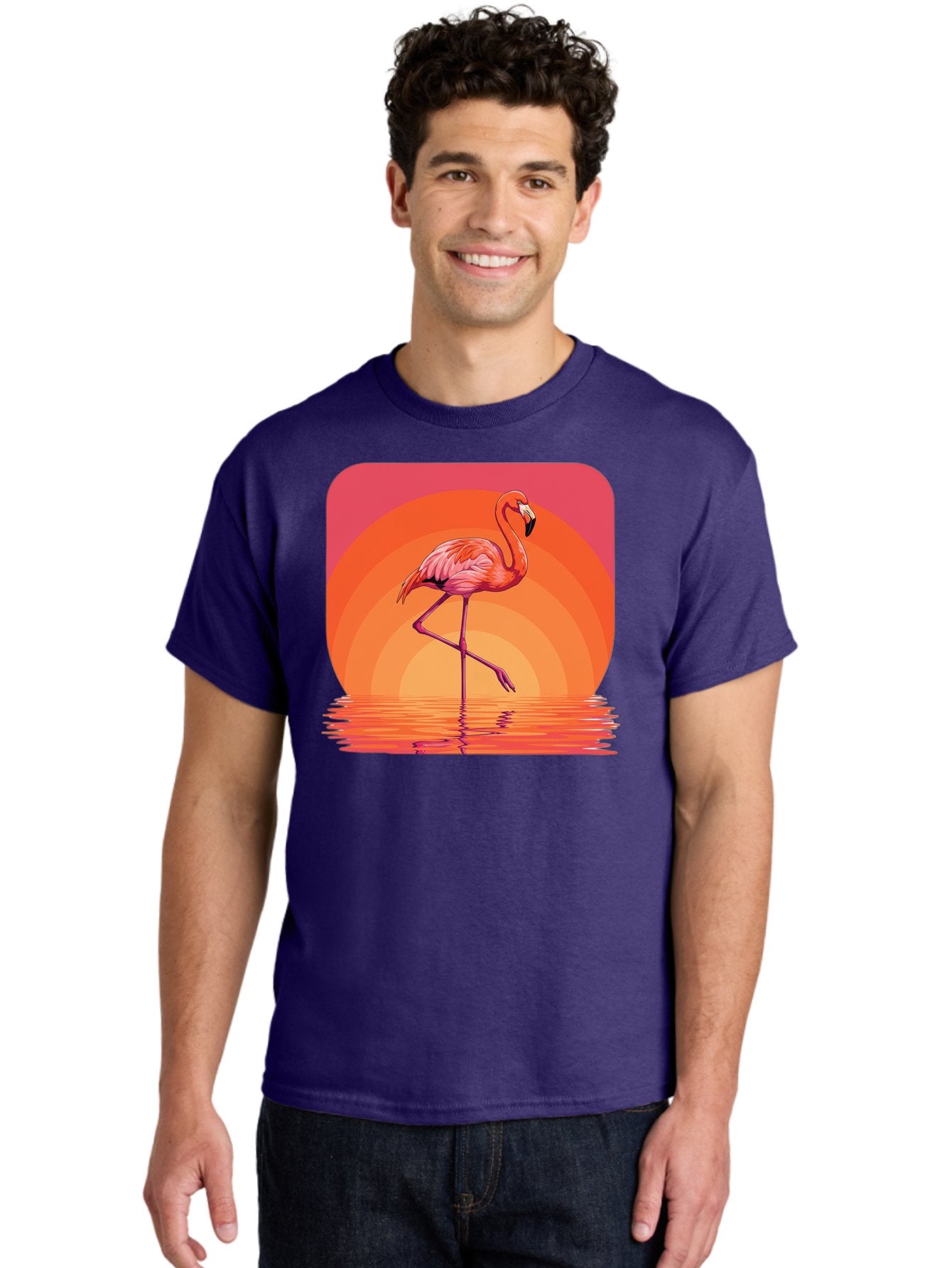 Flamingo-Retro Men'S Graphic Tee, 100% Cotton, Comfortable Casual Summer Wear, Machine Washable, Vintage Camera, Old Camera, Antique Camera, Black Camera, Classic Photography, Photography Equipment, Nostalgic Device, Film Camera, Camera Art Bai848 30