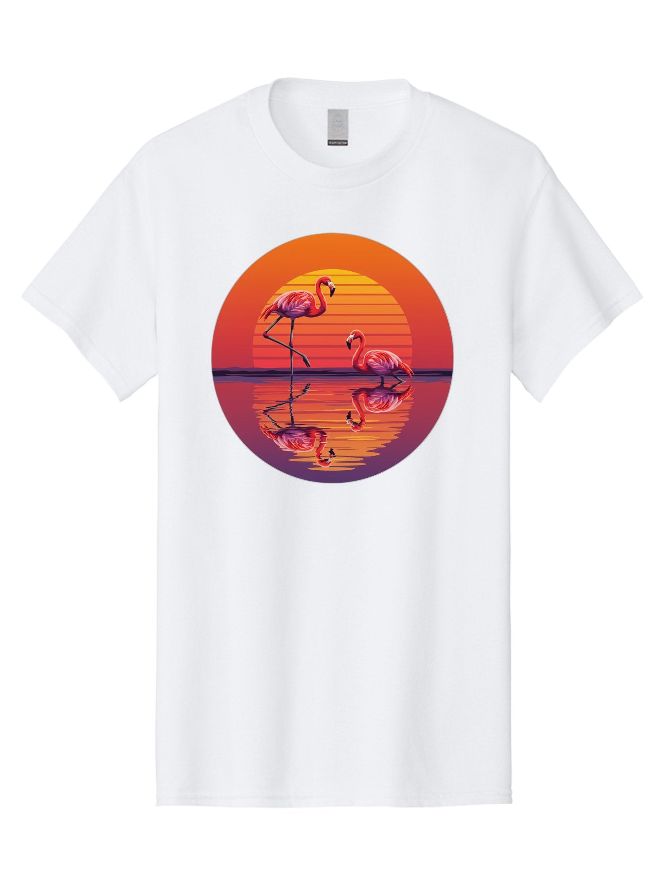 Flamingos-At-Sunset-1 Men'S Graphic Tee, 100% Cotton, Comfortable Casual Summer Wear, Machine Washable, Vintage Camera, Old Camera, Antique Camera, Black Camera, Classic Photography, Photography Equipment, Nostalgic Device, Film Camera, Bai856 11