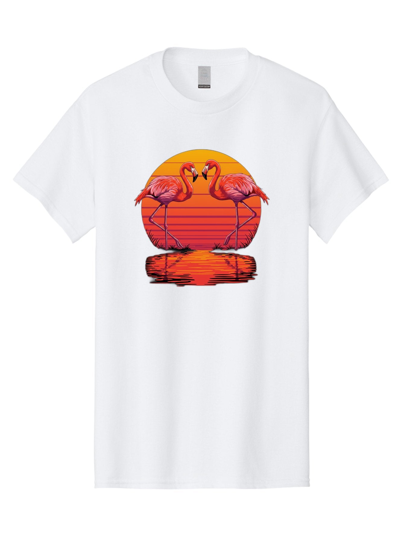 Flamingos-At-Sunset Men'S Graphic Tee, 100% Cotton, Comfortable Casual Summer Wear, Machine Washable, Vintage Camera, Old Camera, Antique Camera, Black Camera, Classic Photography, Photography Equipment, Nostalgic Device, Film Camera, Bai857 3