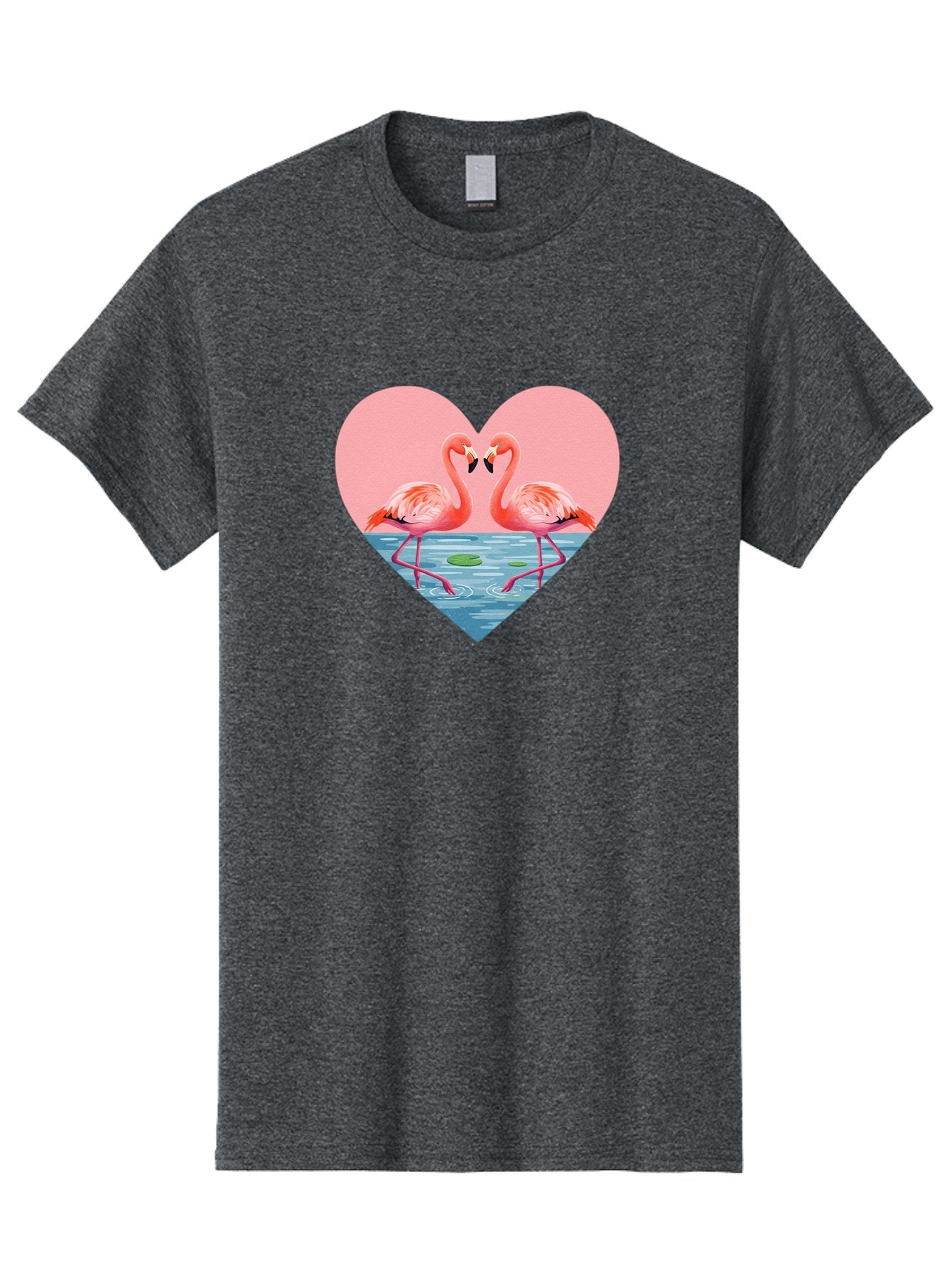Flamingos-Heart-1 Men'S Graphic Tee, 100% Cotton, Comfortable Casual Summer Wear, Machine Washable, Vintage Camera, Old Camera, Antique Camera, Black Camera, Classic Photography, Photography Equipment, Nostalgic Device, Film Camera, Camera Art Bai859 9