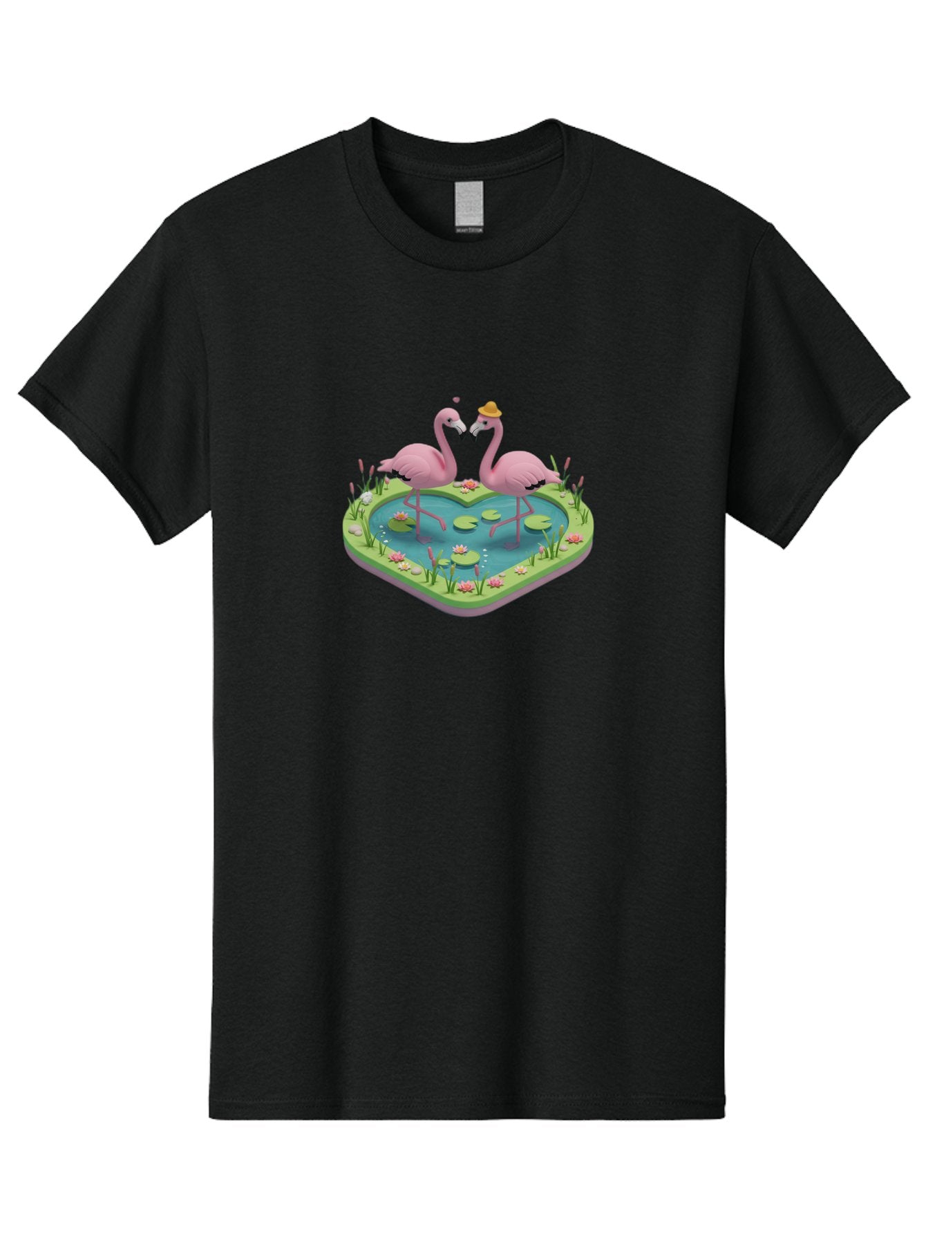 Flamingos-Heart-Pond Men'S Graphic Tee, 100% Cotton, Comfortable Casual Summer Wear, Machine Washable, Vintage Camera, Old Camera, Antique Camera, Black Camera, Classic Photography, Photography Equipment, Nostalgic Device, Film Camera, Bai861 13