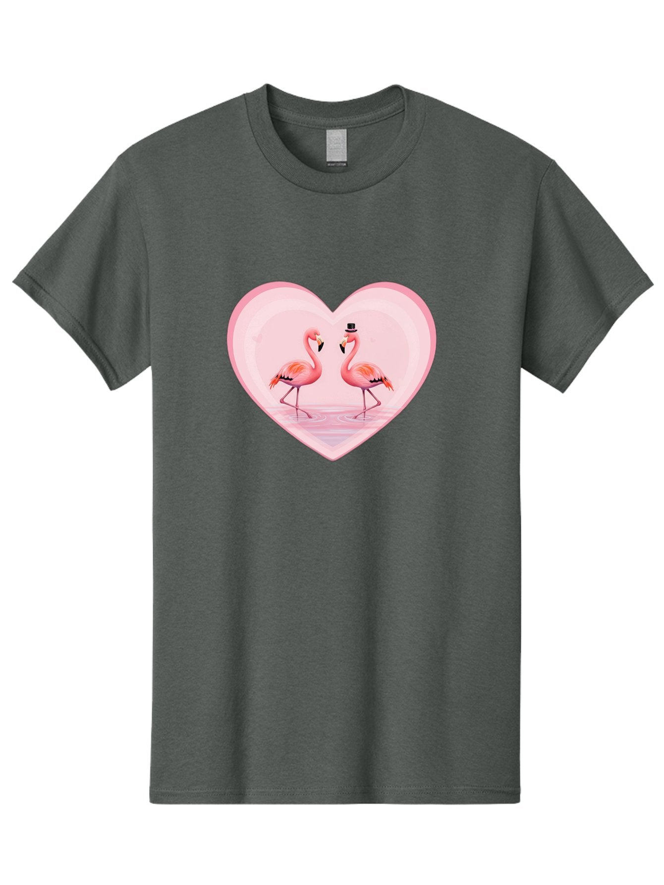 Flamingos-In-Heart-2 Men'S Graphic Tee, 100% Cotton, Comfortable Casual Summer Wear, Machine Washable, Vintage Camera, Old Camera, Antique Camera, Black Camera, Classic Photography, Photography Equipment, Nostalgic Device, Film Camera, Bai864 15