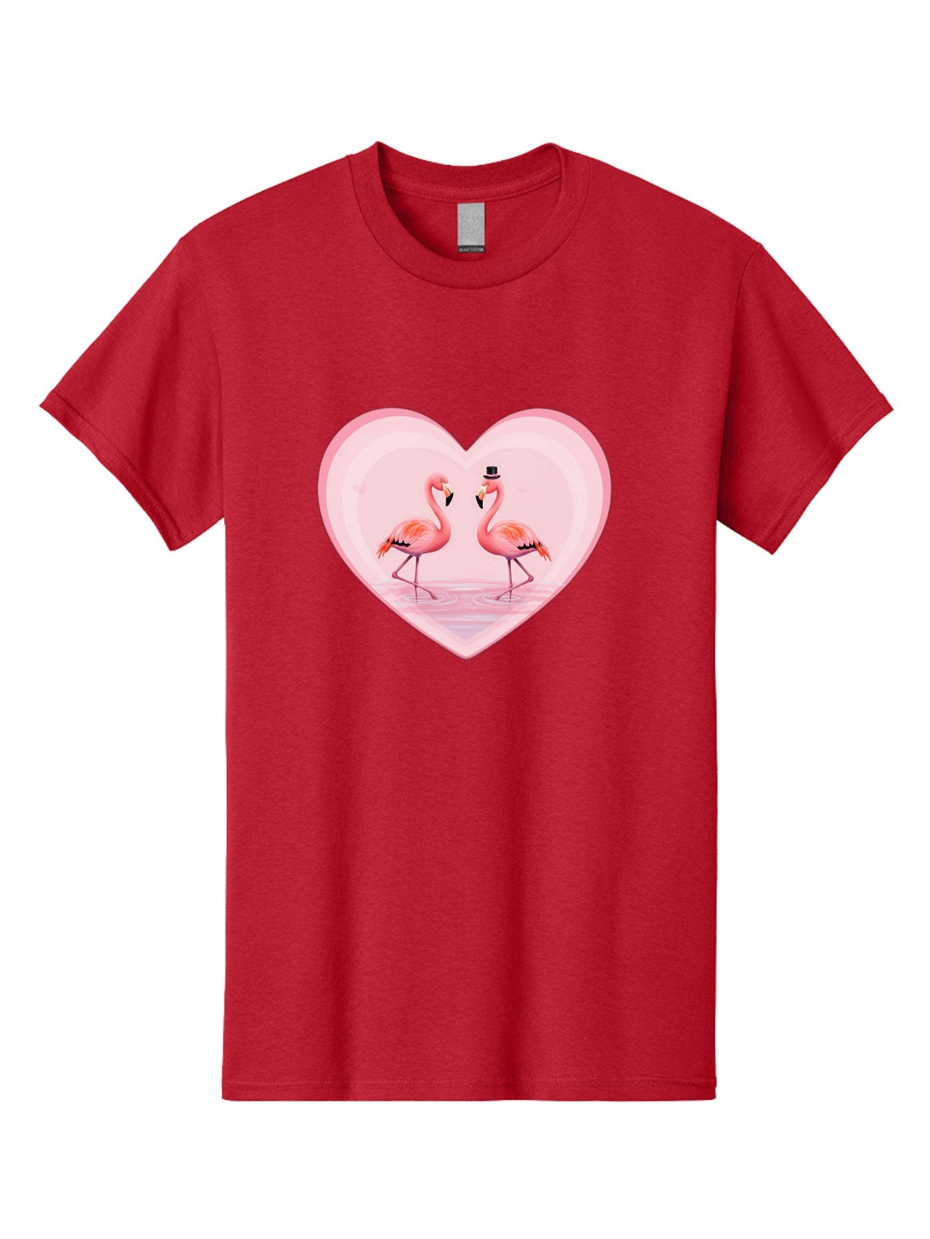 Flamingos-In-Heart-2 Men'S Graphic Tee, 100% Cotton, Comfortable Casual Summer Wear, Machine Washable, Vintage Camera, Old Camera, Antique Camera, Black Camera, Classic Photography, Photography Equipment, Nostalgic Device, Film Camera, Bai864 11