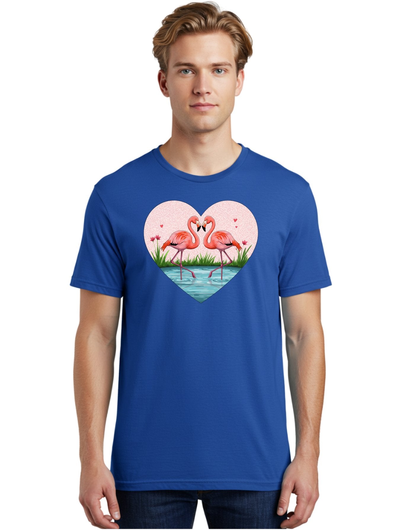 Flamingos-In-Heart-3 Men'S Graphic Tee, 100% Cotton, Comfortable Casual Summer Wear, Machine Washable, Vintage Camera, Old Camera, Antique Camera, Black Camera, Classic Photography, Photography Equipment, Nostalgic Device, Film Camera, Bai865 26