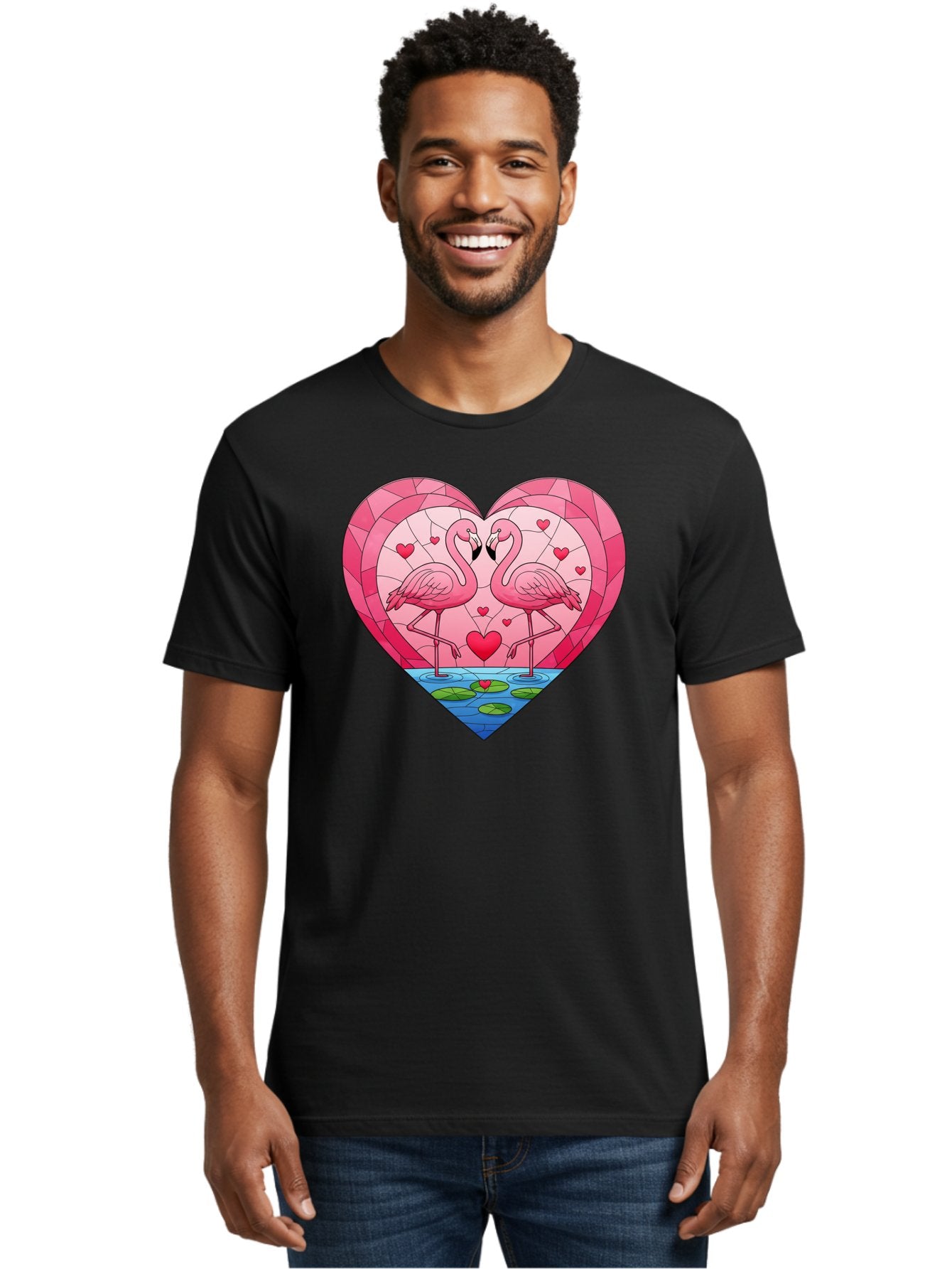 Flamingos-In-Heart-4 Men'S Graphic Tee, 100% Cotton, Comfortable Casual Summer Wear, Machine Washable, Vintage Camera, Old Camera, Antique Camera, Black Camera, Classic Photography, Photography Equipment, Nostalgic Device, Film Camera, Bai866 20