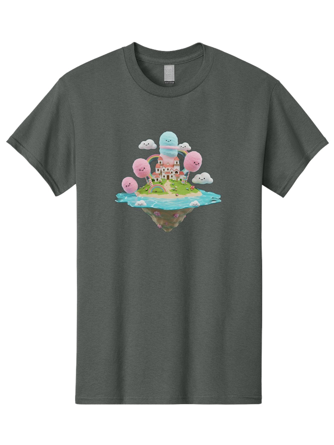 Floating-Castle-With-Smiling-Cotton-Candy-Clouds Men'S Graphic Tee, 100% Cotton, Comfortable Casual Summer Wear, Machine Washable, Vintage Camera, Old Camera, Antique Camera, Black Camera, Classic Photography, Photography Equipment, Bai871 14