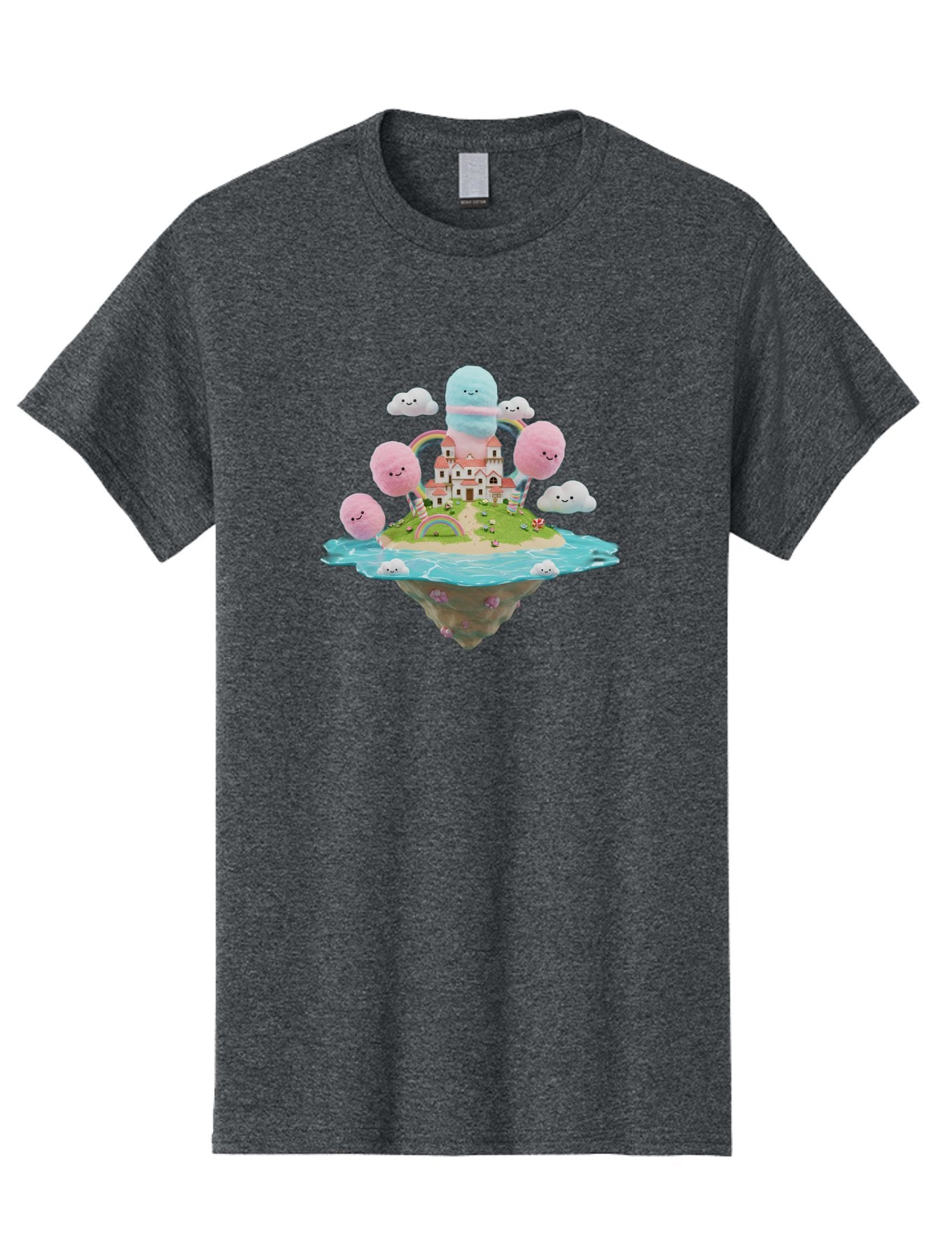 Floating-Castle-With-Smiling-Cotton-Candy-Clouds Men'S Graphic Tee, 100% Cotton, Comfortable Casual Summer Wear, Machine Washable, Vintage Camera, Old Camera, Antique Camera, Black Camera, Classic Photography, Photography Equipment, Bai871 6