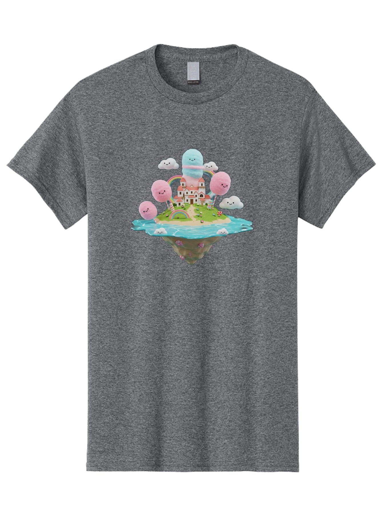 Floating-Castle-With-Smiling-Cotton-Candy-Clouds Men'S Graphic Tee, 100% Cotton, Comfortable Casual Summer Wear, Machine Washable, Vintage Camera, Old Camera, Antique Camera, Black Camera, Classic Photography, Photography Equipment, Bai871 15