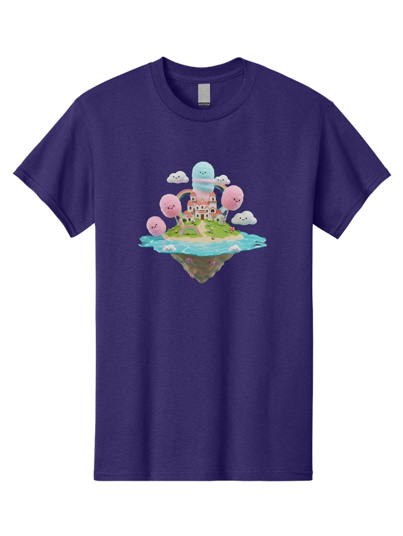 Floating-Castle-With-Smiling-Cotton-Candy-Clouds Men'S Graphic Tee, 100% Cotton, Comfortable Casual Summer Wear, Machine Washable, Vintage Camera, Old Camera, Antique Camera, Black Camera, Classic Photography, Photography Equipment, Bai871