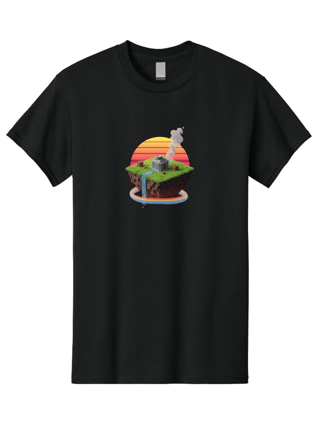 Floating-Island-4 Men'S Graphic Tee, 100% Cotton, Comfortable Casual Summer Wear, Machine Washable, Vintage Camera, Old Camera, Antique Camera, Black Camera, Classic Photography, Photography Equipment, Nostalgic Device, Film Camera, Camera Art Bai878