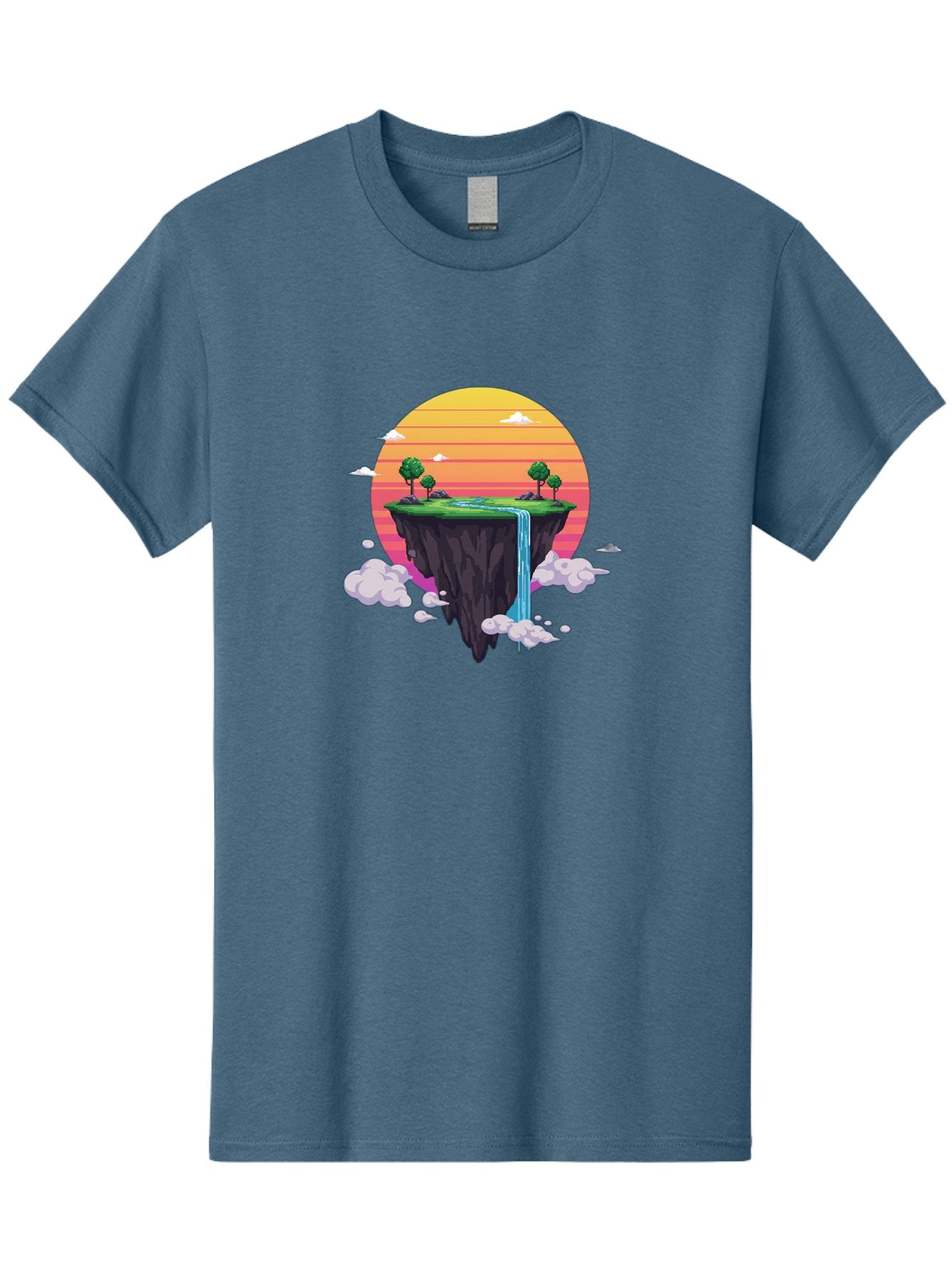 Floating-Island-6 Men'S Graphic Tee, 100% Cotton, Comfortable Casual Summer Wear, Machine Washable, Vintage Camera, Old Camera, Antique Camera, Black Camera, Classic Photography, Photography Equipment, Nostalgic Device, Film Camera, Camera Art Bai880