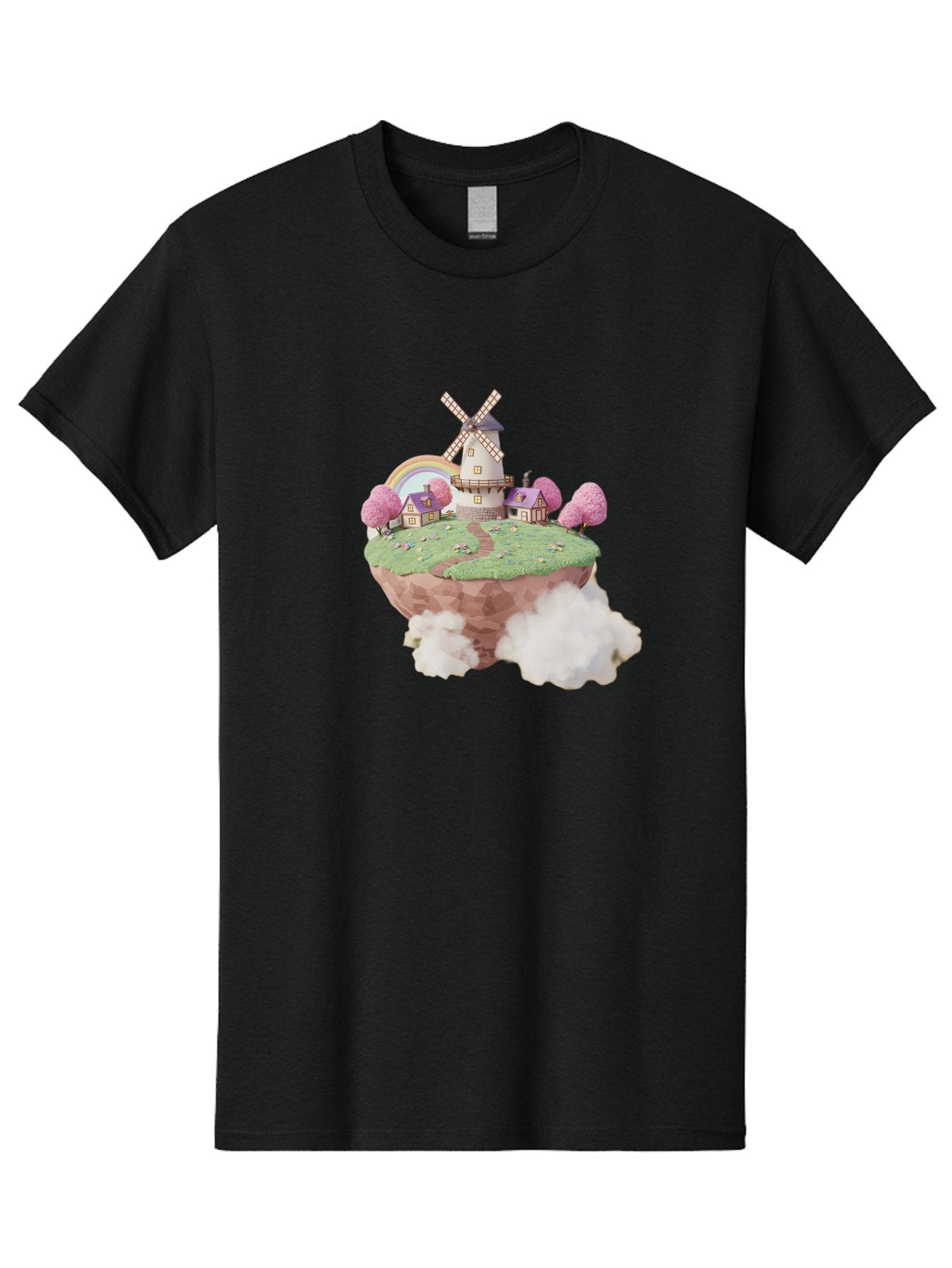 Floating-Island-Windmill Men'S Graphic Tee, 100% Cotton, Comfortable Casual Summer Wear, Machine Washable, Vintage Camera, Old Camera, Antique Camera, Black Camera, Classic Photography, Photography Equipment, Nostalgic Device, Film Camera, Bai883 4