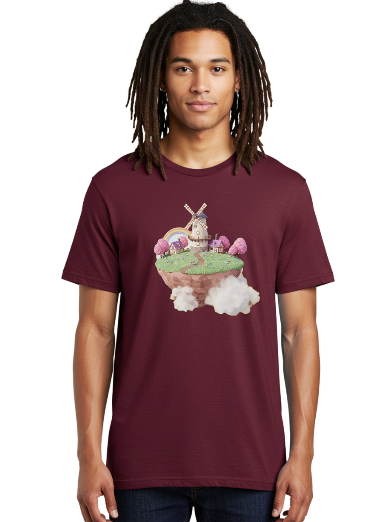 Floating-Island-Windmill Men'S Graphic Tee, 100% Cotton, Comfortable Casual Summer Wear, Machine Washable, Vintage Camera, Old Camera, Antique Camera, Black Camera, Classic Photography, Photography Equipment, Nostalgic Device, Film Camera, Bai883 20