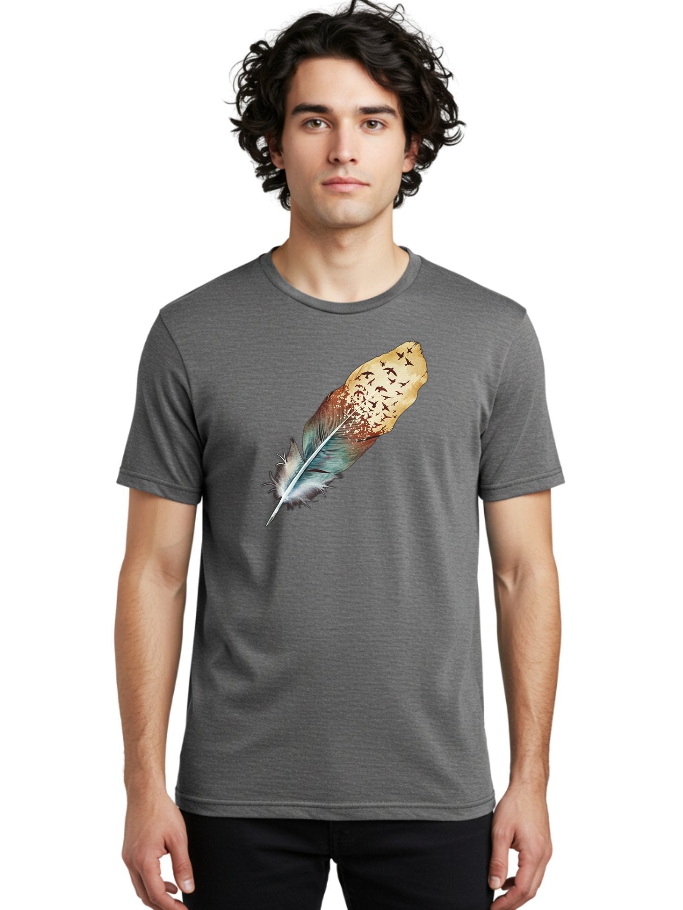 Flock-Of-Birds-Feather Men'S Graphic Tee, 100% Cotton, Comfortable Casual Summer Wear, Machine Washable, Vintage Camera, Old Camera, Antique Camera, Black Camera, Classic Photography, Photography Equipment, Nostalgic Device, Film Camera, Bai892 20