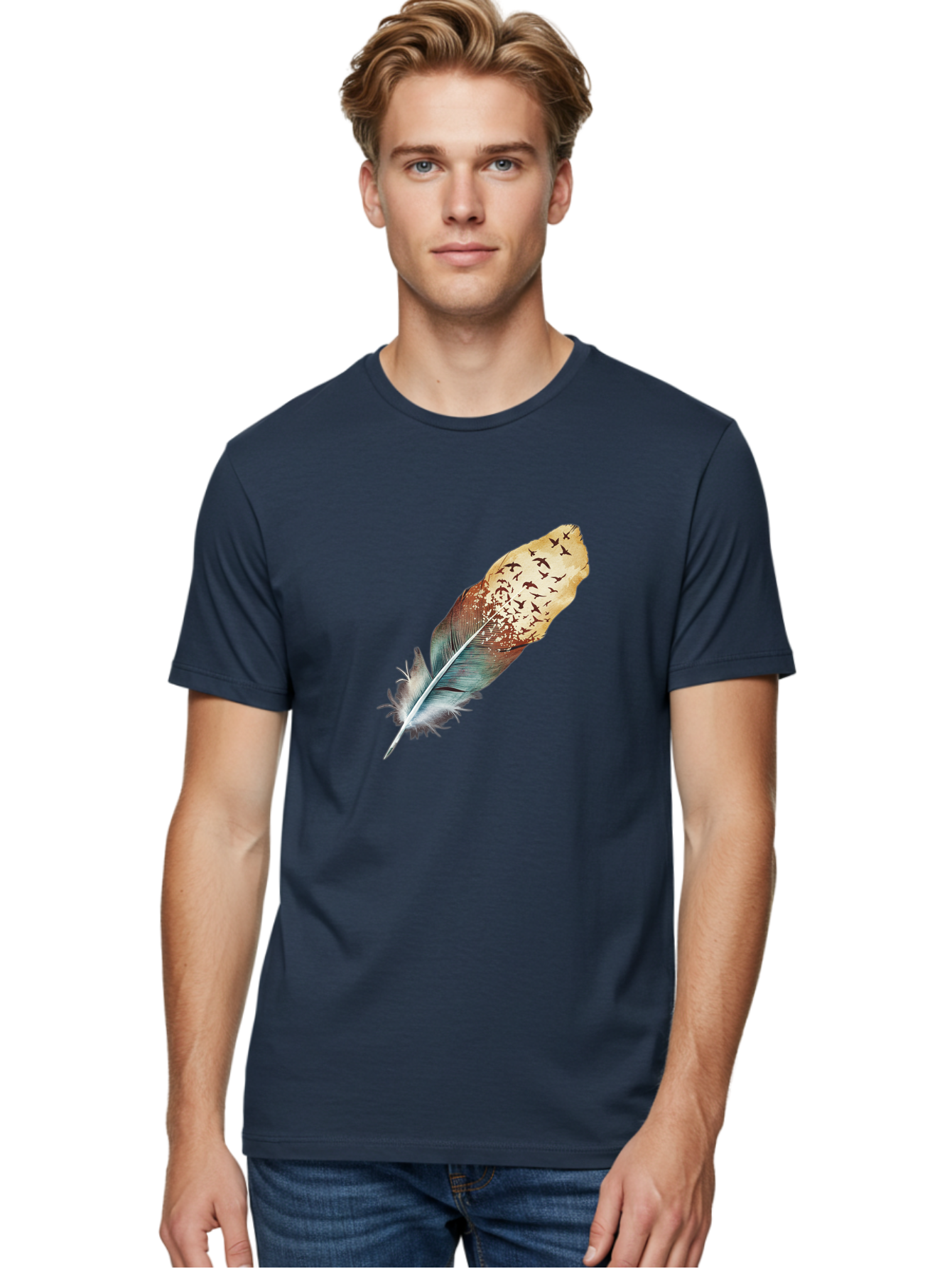 Flock-Of-Birds-Feather Men'S Graphic Tee, 100% Cotton, Comfortable Casual Summer Wear, Machine Washable, Vintage Camera, Old Camera, Antique Camera, Black Camera, Classic Photography, Photography Equipment, Nostalgic Device, Film Camera, Bai892 26