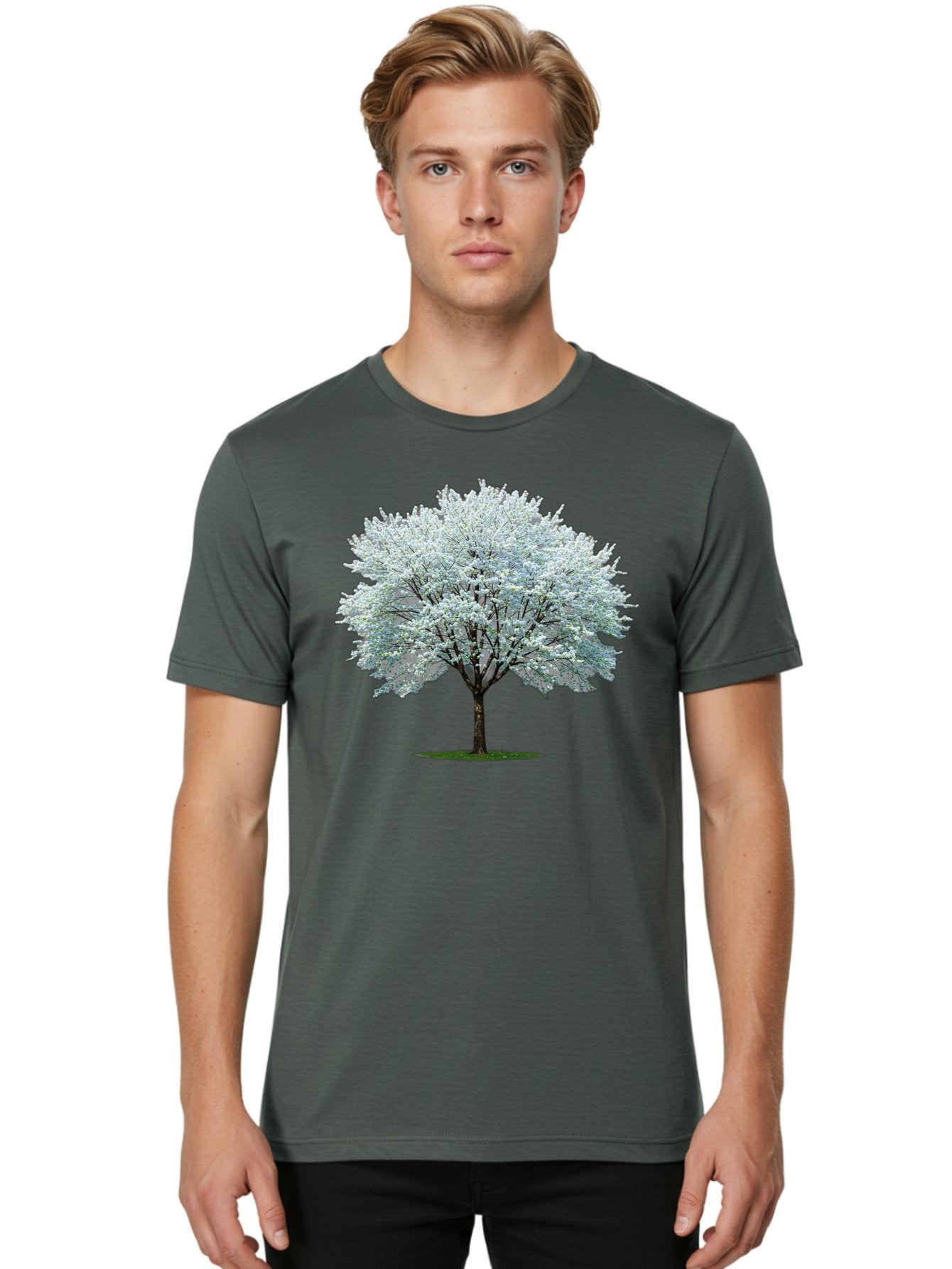 Flowering-Tree-1 Men'S Graphic Tee, 100% Cotton, Comfortable Casual Summer Wear, Machine Washable, Vintage Camera, Old Camera, Antique Camera, Black Camera, Classic Photography, Photography Equipment, Nostalgic Device, Film Camera, Camera Art Bai894 25