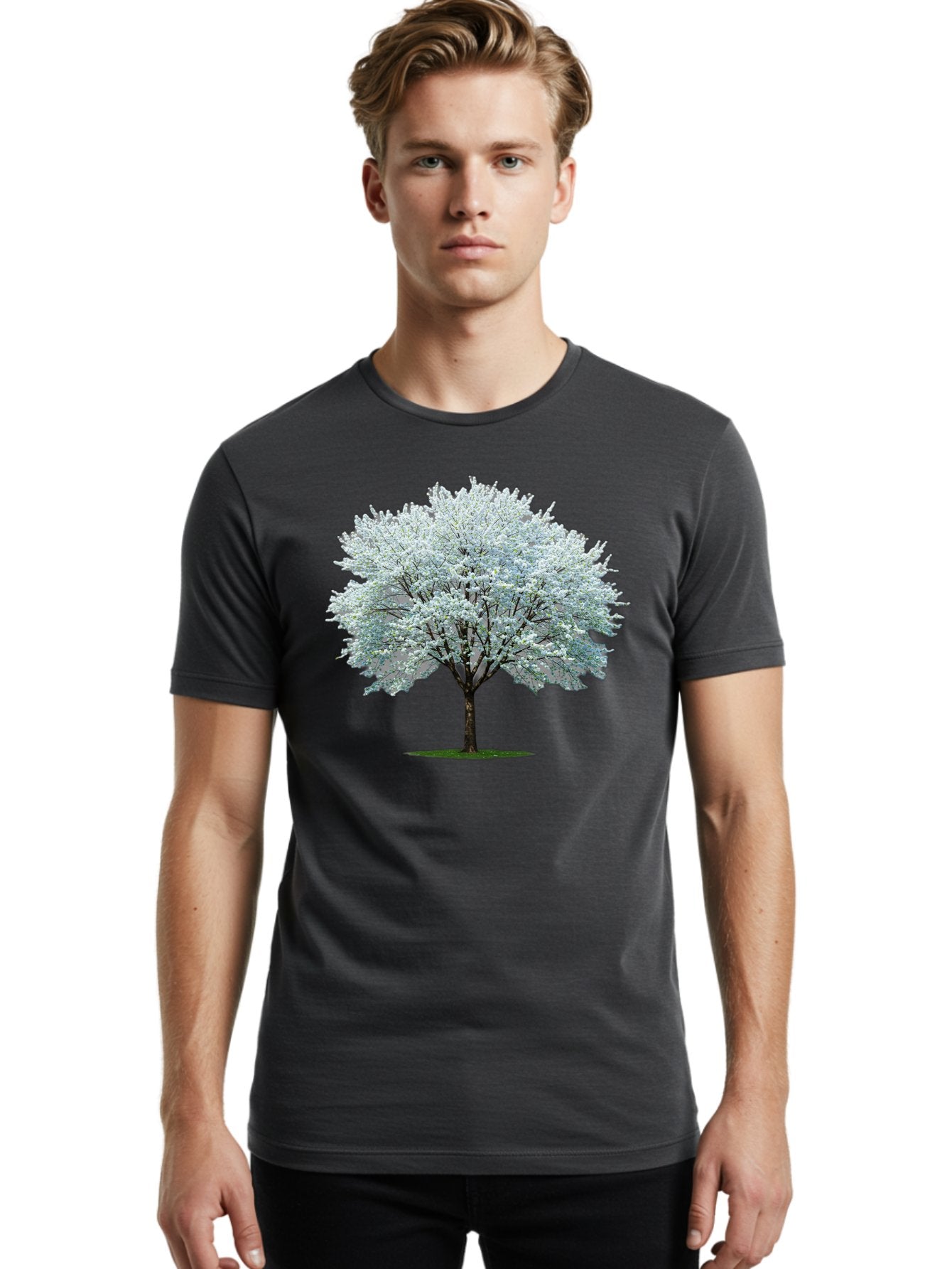 Flowering-Tree-1 Men'S Graphic Tee, 100% Cotton, Comfortable Casual Summer Wear, Machine Washable, Vintage Camera, Old Camera, Antique Camera, Black Camera, Classic Photography, Photography Equipment, Nostalgic Device, Film Camera, Camera Art Bai894 19
