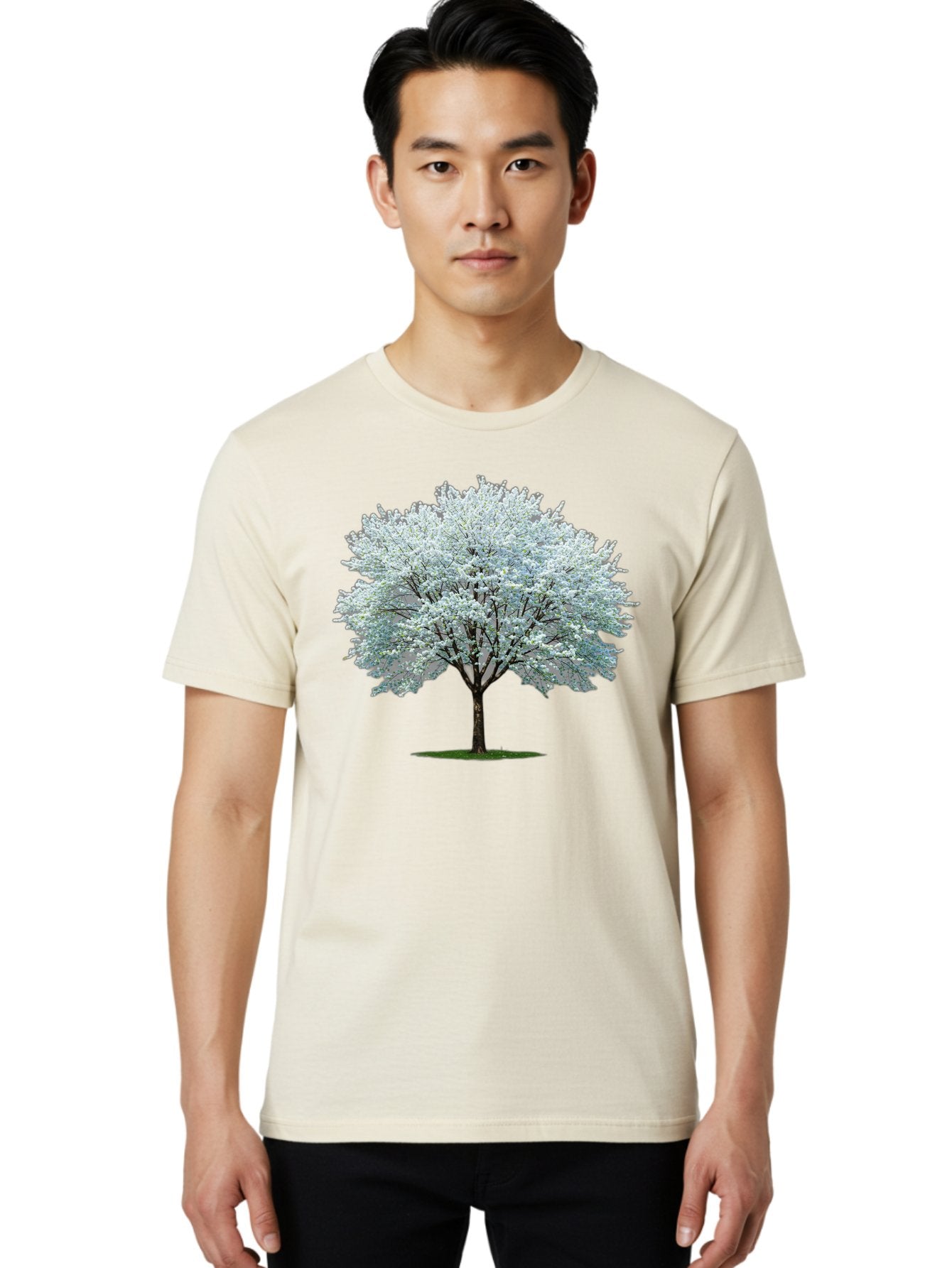 Flowering-Tree-1 Men'S Graphic Tee, 100% Cotton, Comfortable Casual Summer Wear, Machine Washable, Vintage Camera, Old Camera, Antique Camera, Black Camera, Classic Photography, Photography Equipment, Nostalgic Device, Film Camera, Camera Art Bai894 16