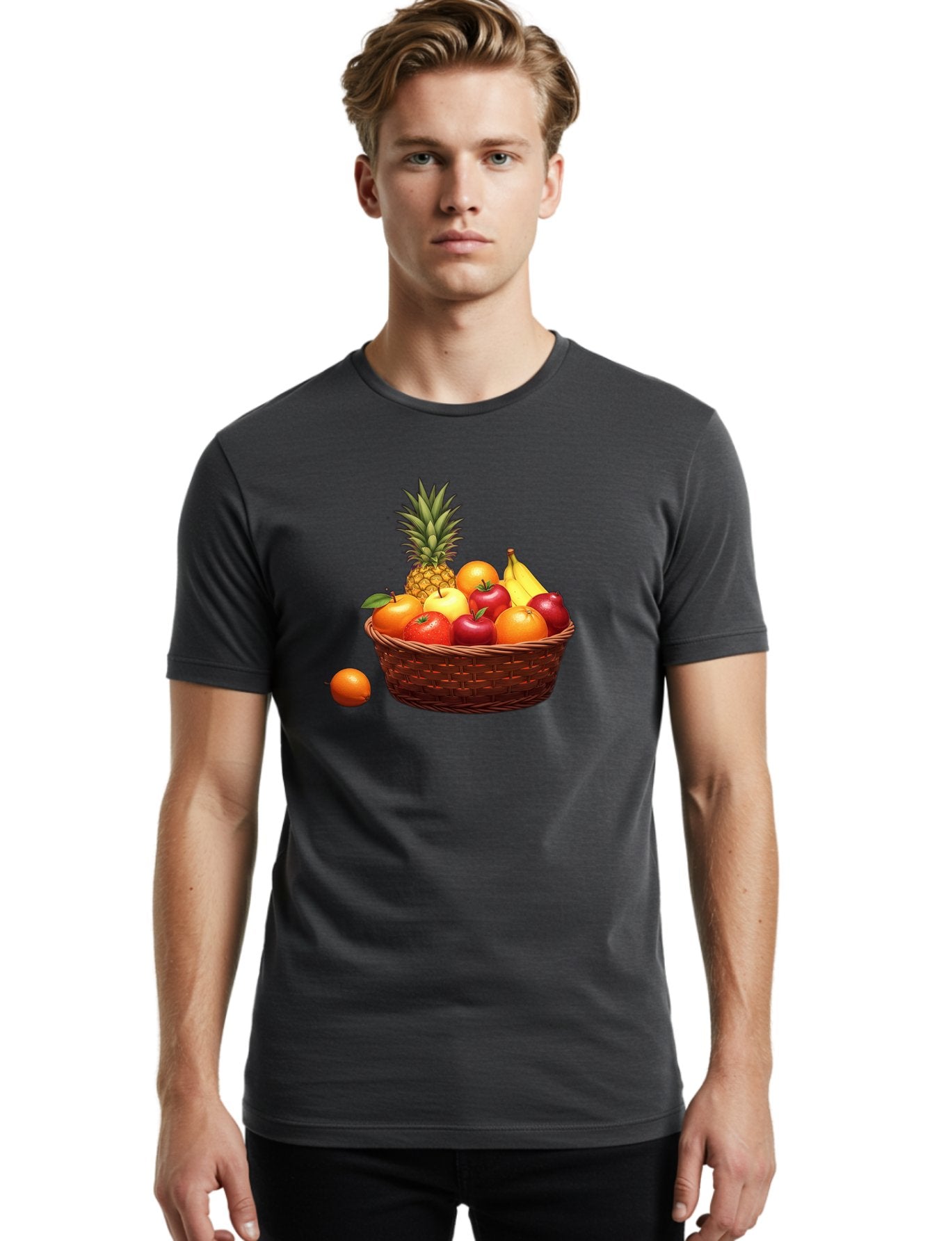 Fruit-Basket-1 Men'S Graphic Tee, 100% Cotton, Comfortable Casual Summer Wear, Machine Washable, Vintage Camera, Old Camera, Antique Camera, Black Camera, Classic Photography, Photography Equipment, Nostalgic Device, Film Camera, Camera Art Bai898 18