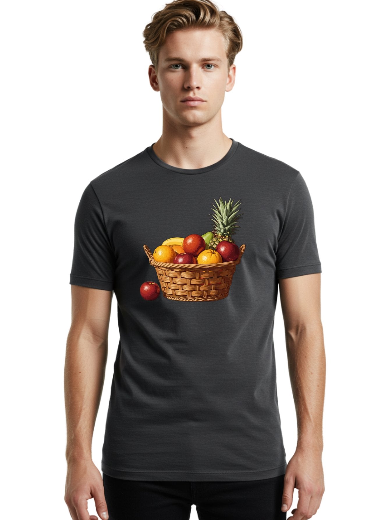 Fruit-Basket-10 Men'S Graphic Tee, 100% Cotton, Comfortable Casual Summer Wear, Machine Washable, Vintage Camera, Old Camera, Antique Camera, Black Camera, Classic Photography, Photography Equipment, Nostalgic Device, Film Camera, Camera Art Bai899 30