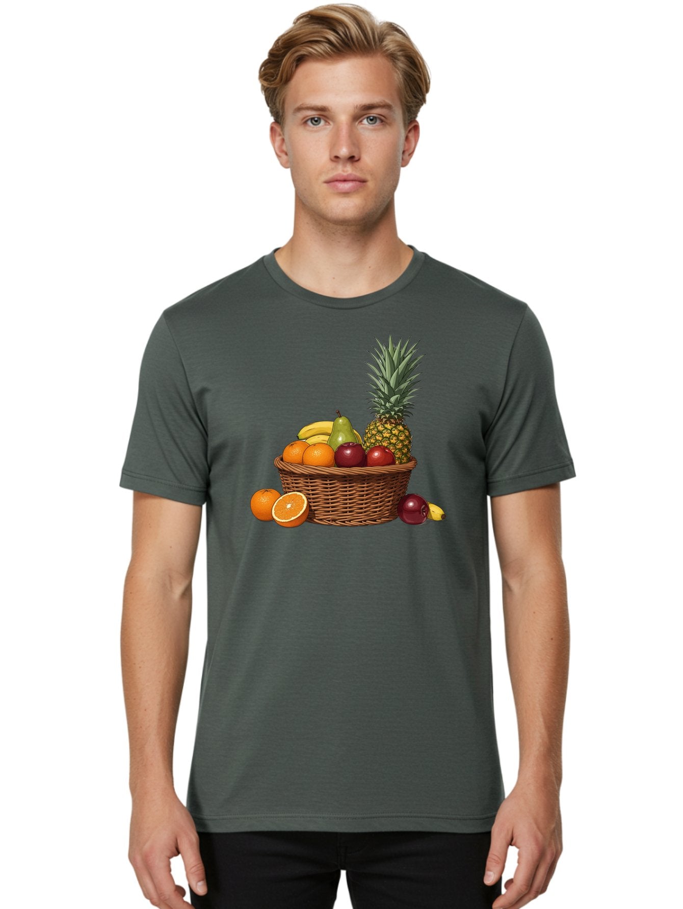 Fruit-Basket-13 Men'S Graphic Tee, 100% Cotton, Comfortable Casual Summer Wear, Machine Washable, Vintage Camera, Old Camera, Antique Camera, Black Camera, Classic Photography, Photography Equipment, Nostalgic Device, Film Camera, Camera Art Bai902 25