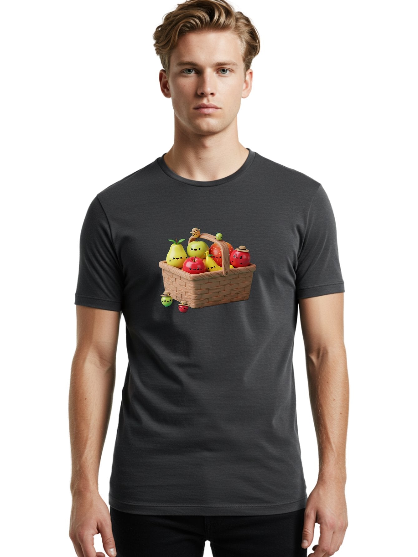Fruit-Basket-19 Men'S Graphic Tee, 100% Cotton, Comfortable Casual Summer Wear, Machine Washable, Vintage Camera, Old Camera, Antique Camera, Black Camera, Classic Photography, Photography Equipment, Nostalgic Device, Film Camera, Camera Art Bai908 19
