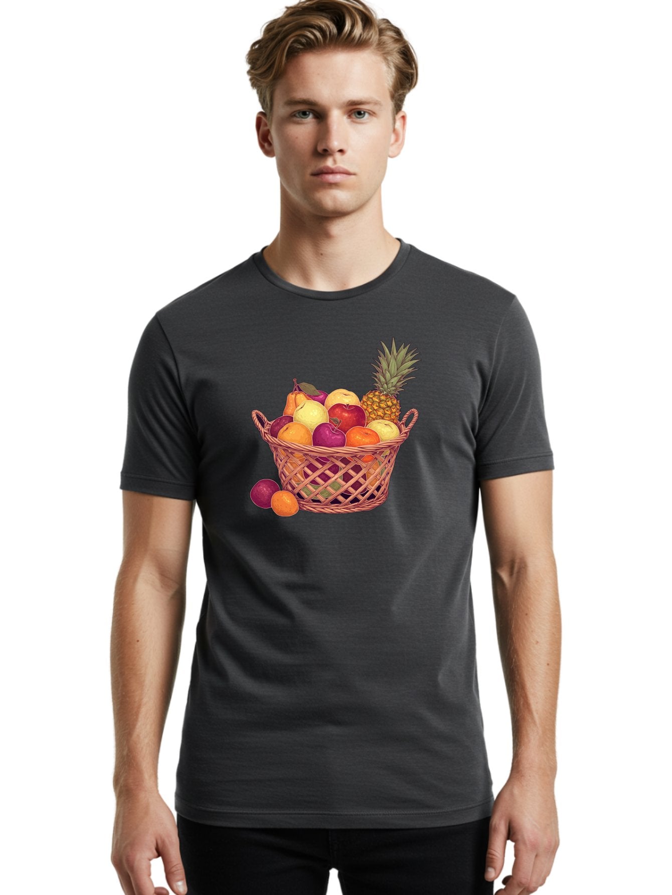 Fruit-Basket-2 Men'S Graphic Tee, 100% Cotton, Comfortable Casual Summer Wear, Machine Washable, Vintage Camera, Old Camera, Antique Camera, Black Camera, Classic Photography, Photography Equipment, Nostalgic Device, Film Camera, Camera Art Bai909 30