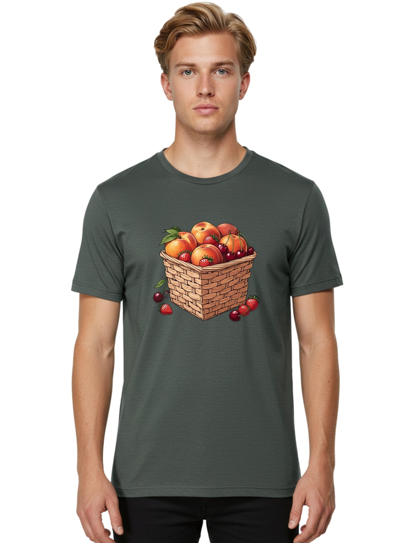 Fruit-Basket-24 Men'S Graphic Tee, 100% Cotton, Comfortable Casual Summer Wear, Machine Washable, Vintage Camera, Old Camera, Antique Camera, Black Camera, Classic Photography, Photography Equipment, Nostalgic Device, Film Camera, Camera Art Bai914 18