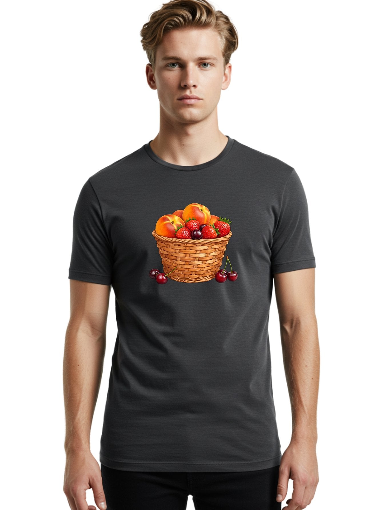 Fruit-Basket-25 Men'S Graphic Tee, 100% Cotton, Comfortable Casual Summer Wear, Machine Washable, Vintage Camera, Old Camera, Antique Camera, Black Camera, Classic Photography, Photography Equipment, Nostalgic Device, Film Camera, Camera Art Bai915 18